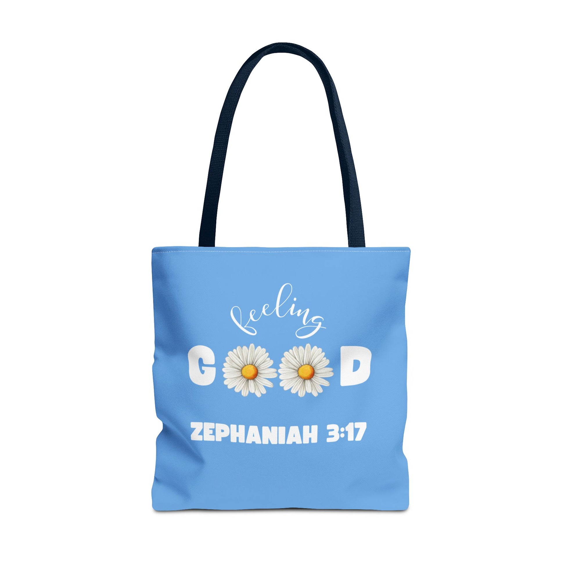 Inspirational Tote Bag - Feeling Good, Floral Design, Scripture Quote, Motivational Gift, Everyday Use, Church Events