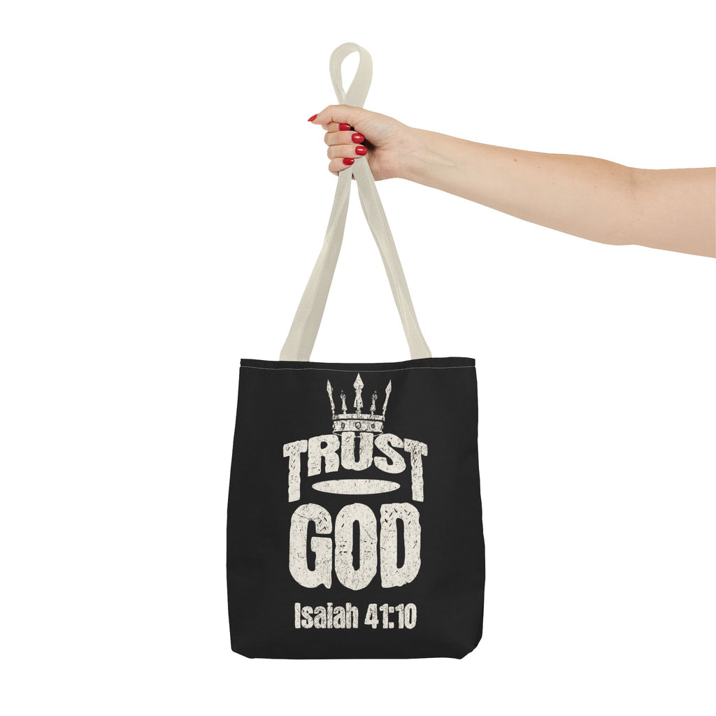 ✝️ Trust God – Isaiah 41:10 Christian Tote Bag