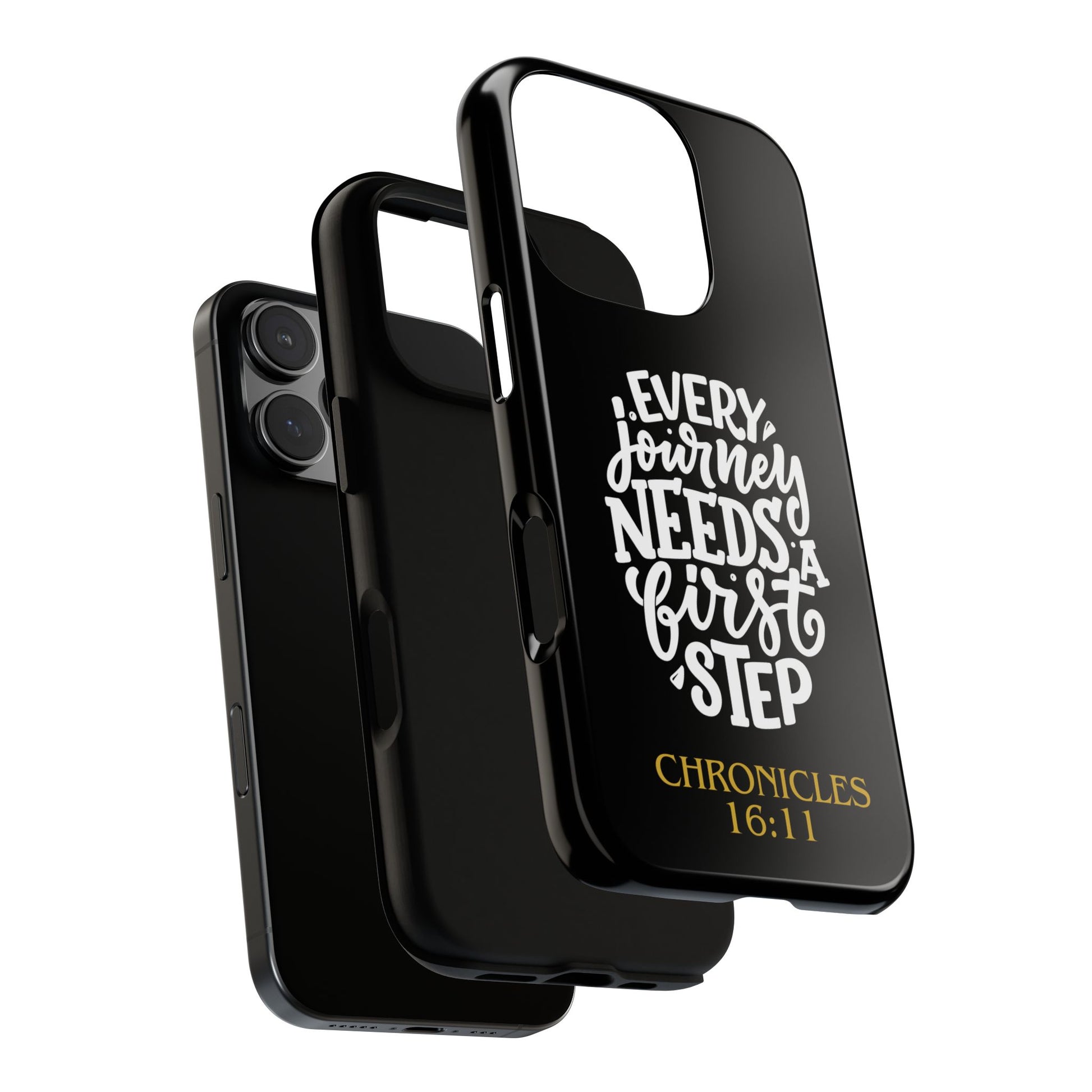 ⭐ Every Journey Needs a First Step 1 Chronicles 16:11 Phone Case