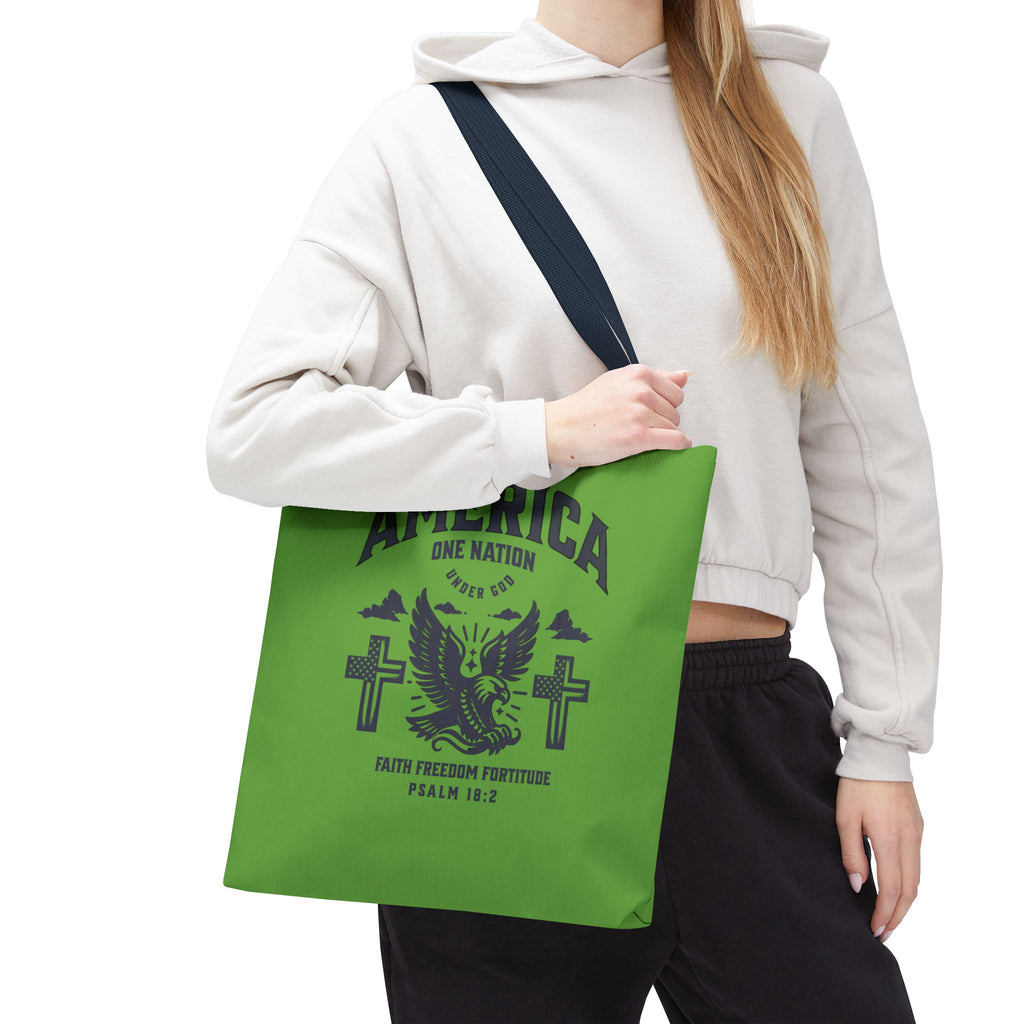 ⭐ America Faith Tote Bag – Bold Patriotic & Faith Statement