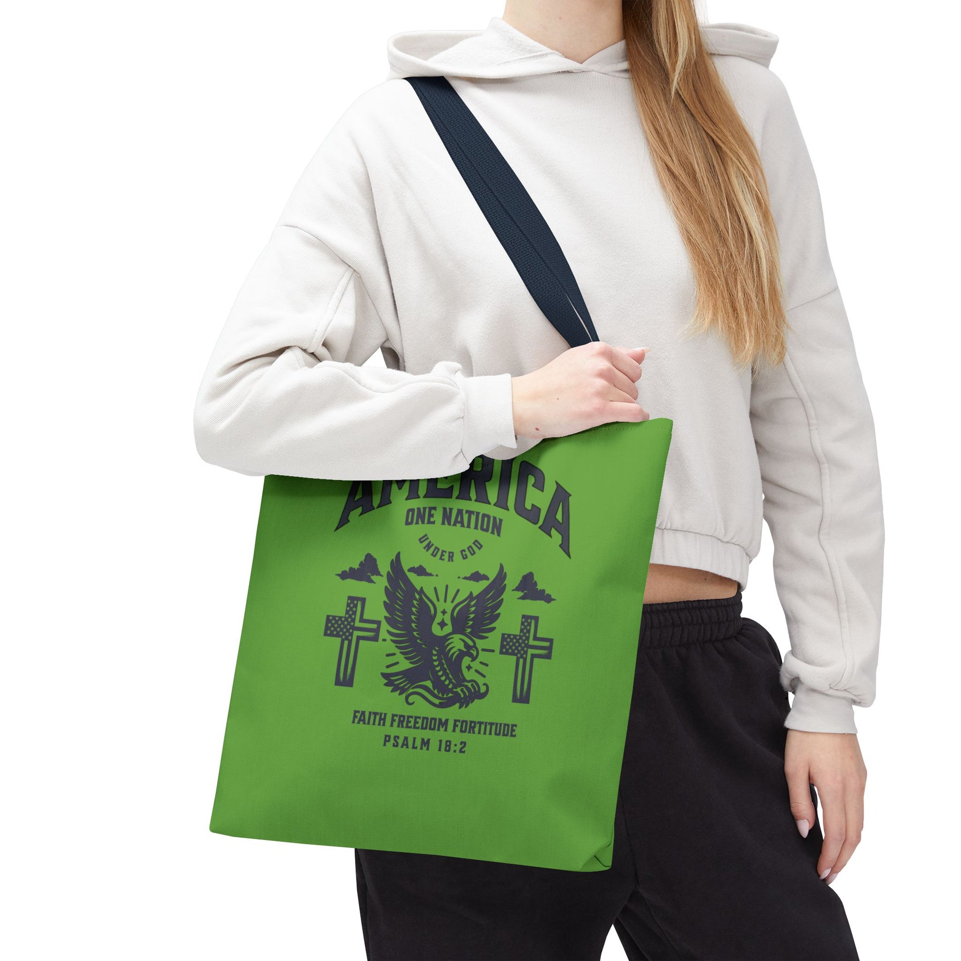 ⭐ America Faith Tote Bag – Bold Patriotic & Faith Statement