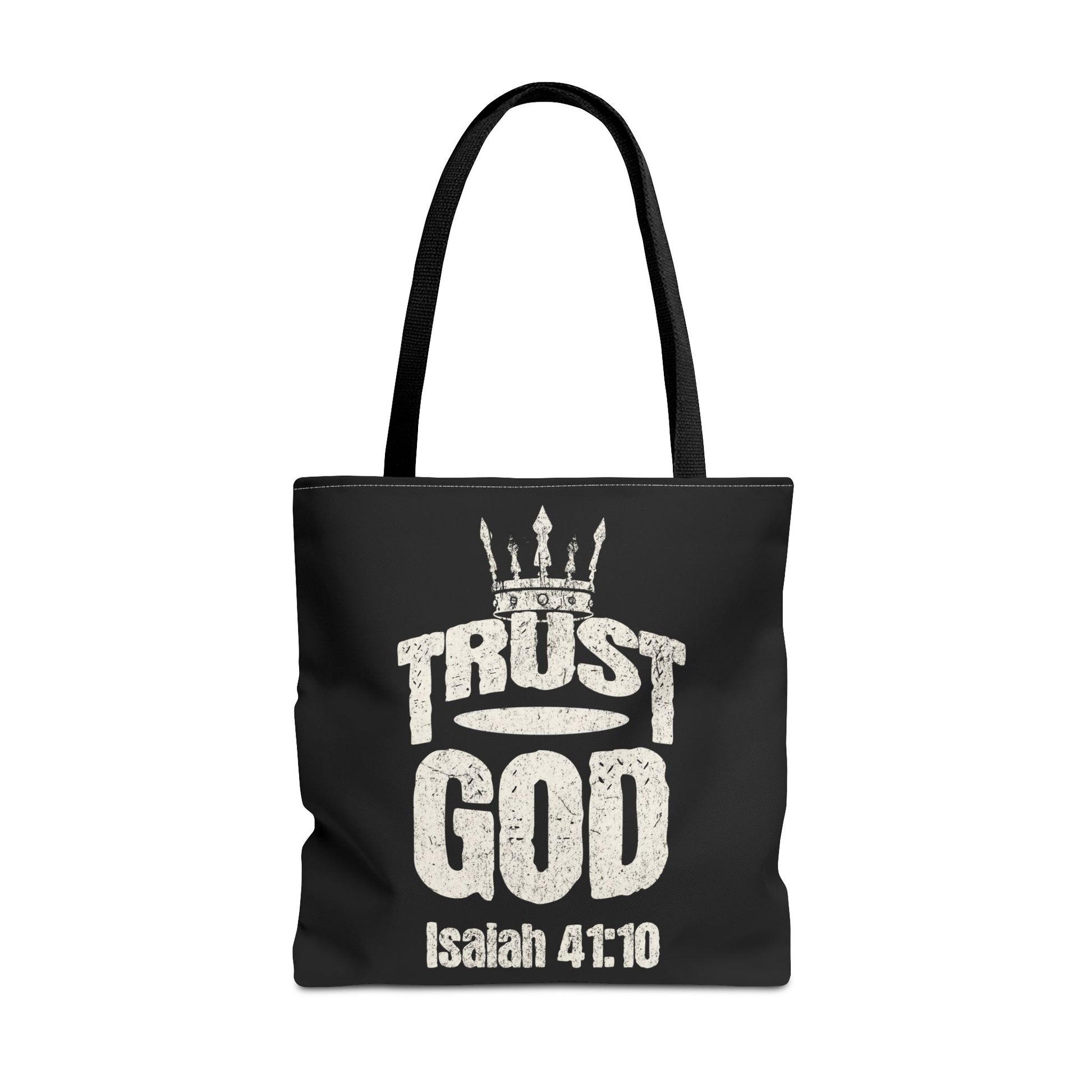 ✝️ Trust God – Isaiah 41:10 Christian Tote Bag