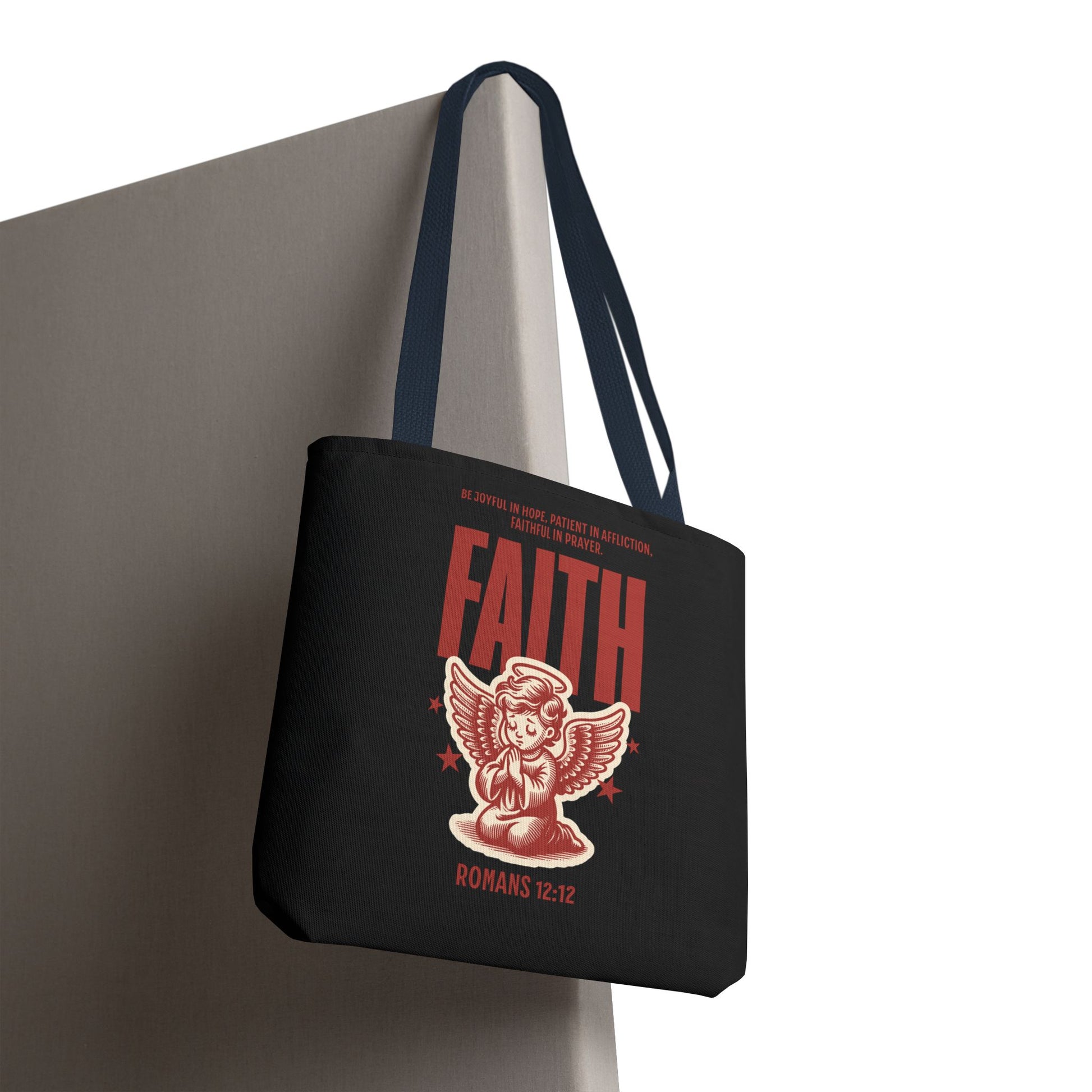 Faith-Inspired Tote Bag, Religious Shopping Bag, Gift for Believers, Motivational Daily Bag, Christian Faith Tote