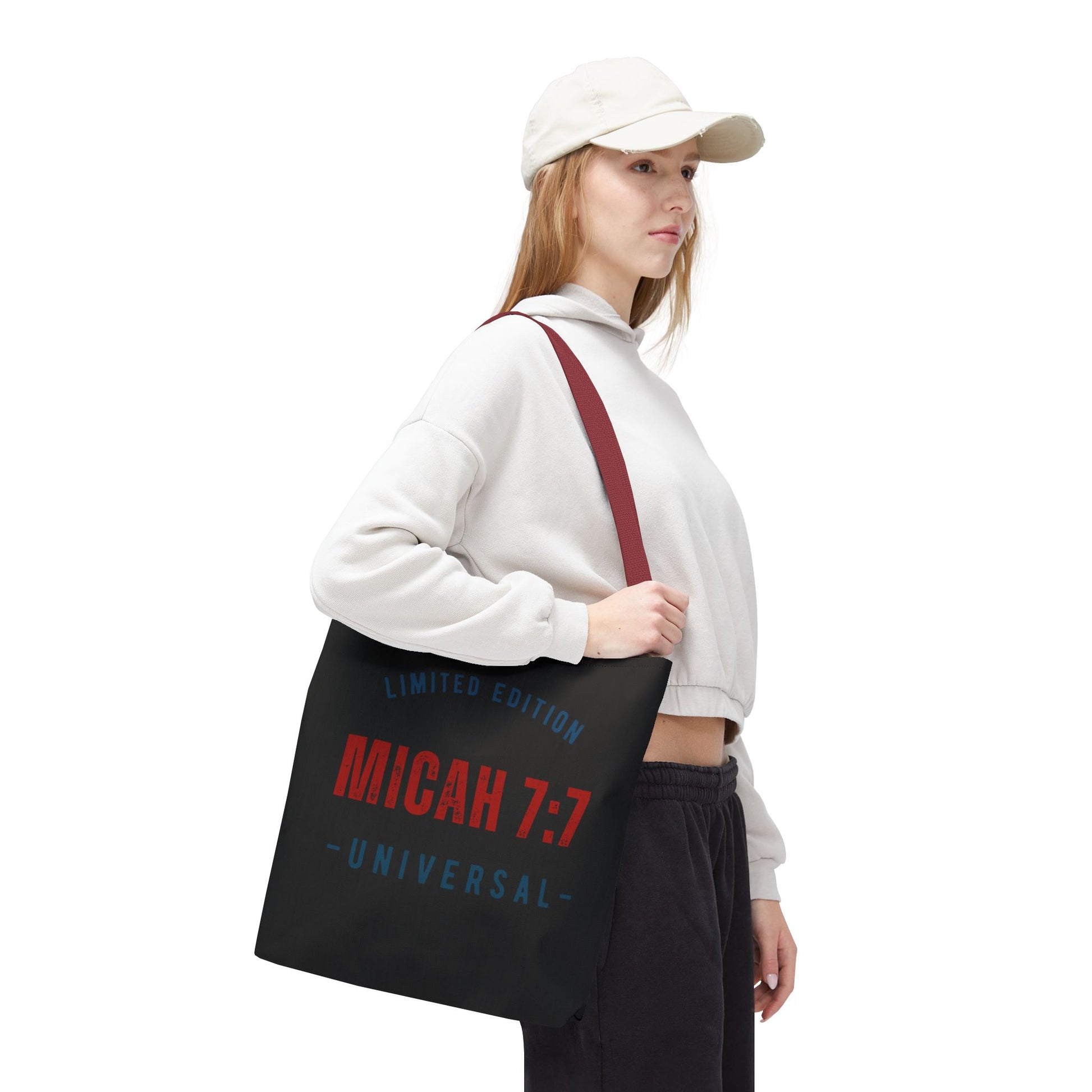 Limited Edition Micah 7:1 Tote Bag - Universal Design for Everyday Use, Gift, Eco-Friendly, Daily Essentials, Faith-Inspired