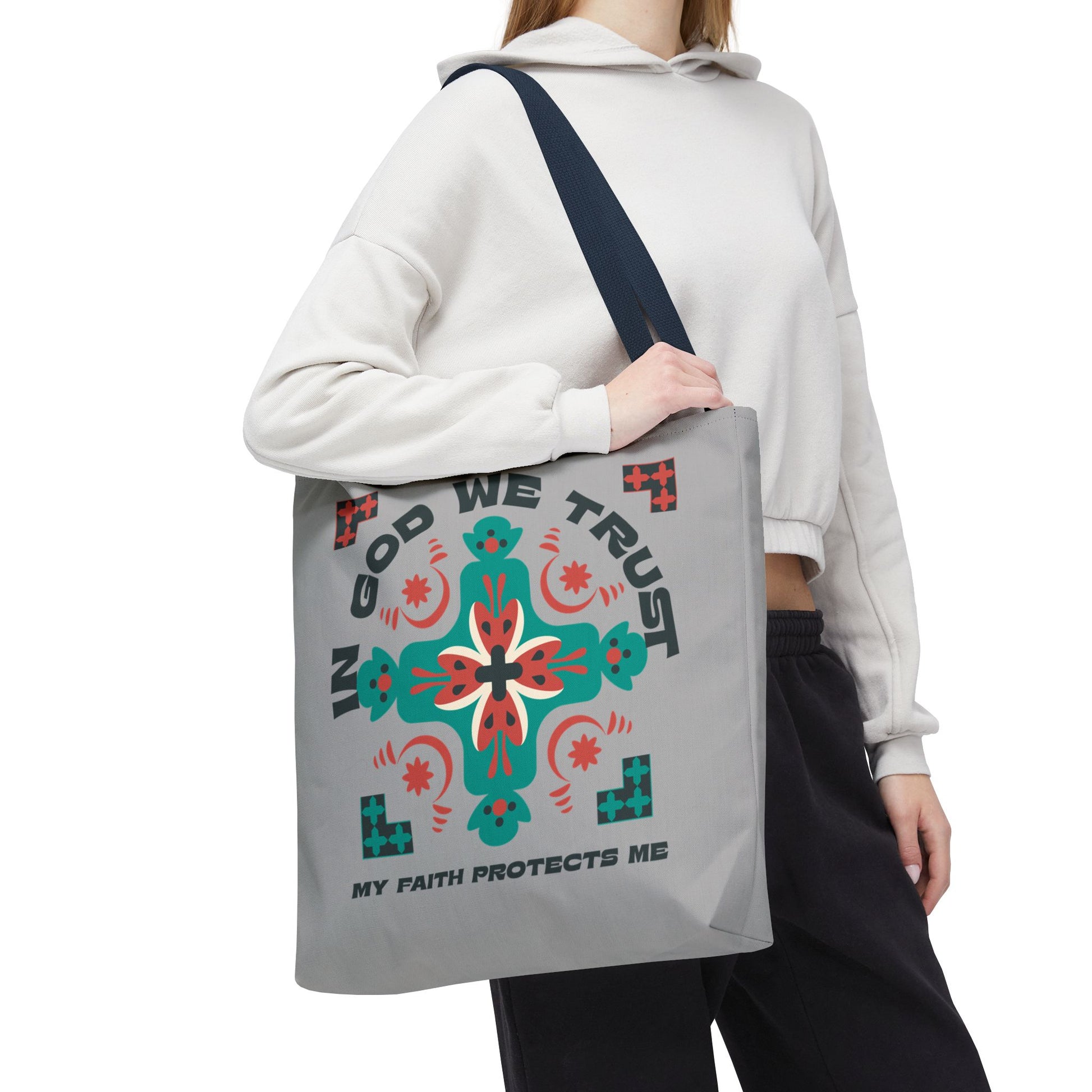 Faith-Inspired Tote Bag, Spiritual Shopper, Inspirational Gift, Religious Tote, Christian Accessory, Everyday Use