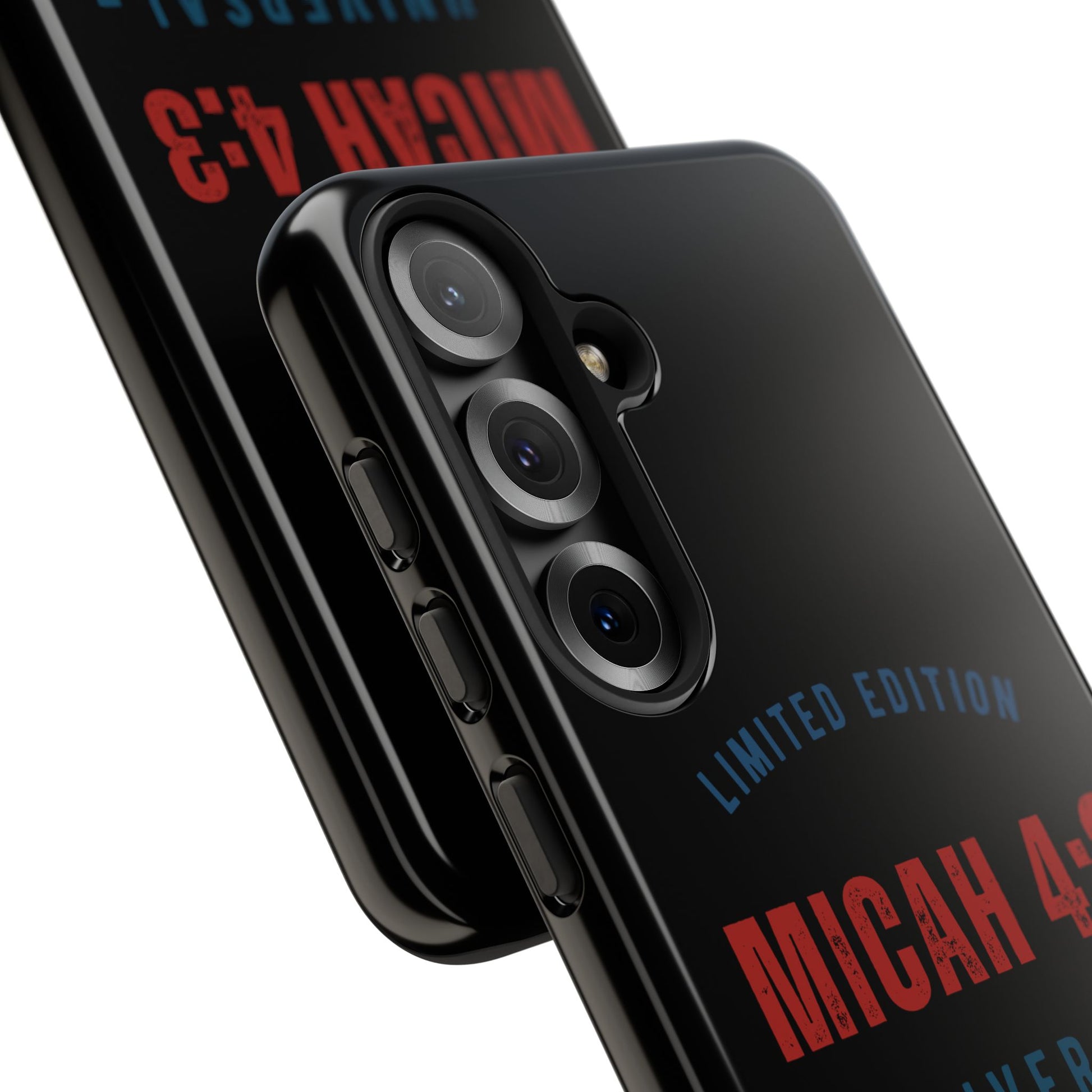 ⭐ Limited Edition Tough Phone Case, Inspirational Phone Cover, Micah 4:3 Design, Christian Gifts, Unique Cell Phone Accessory