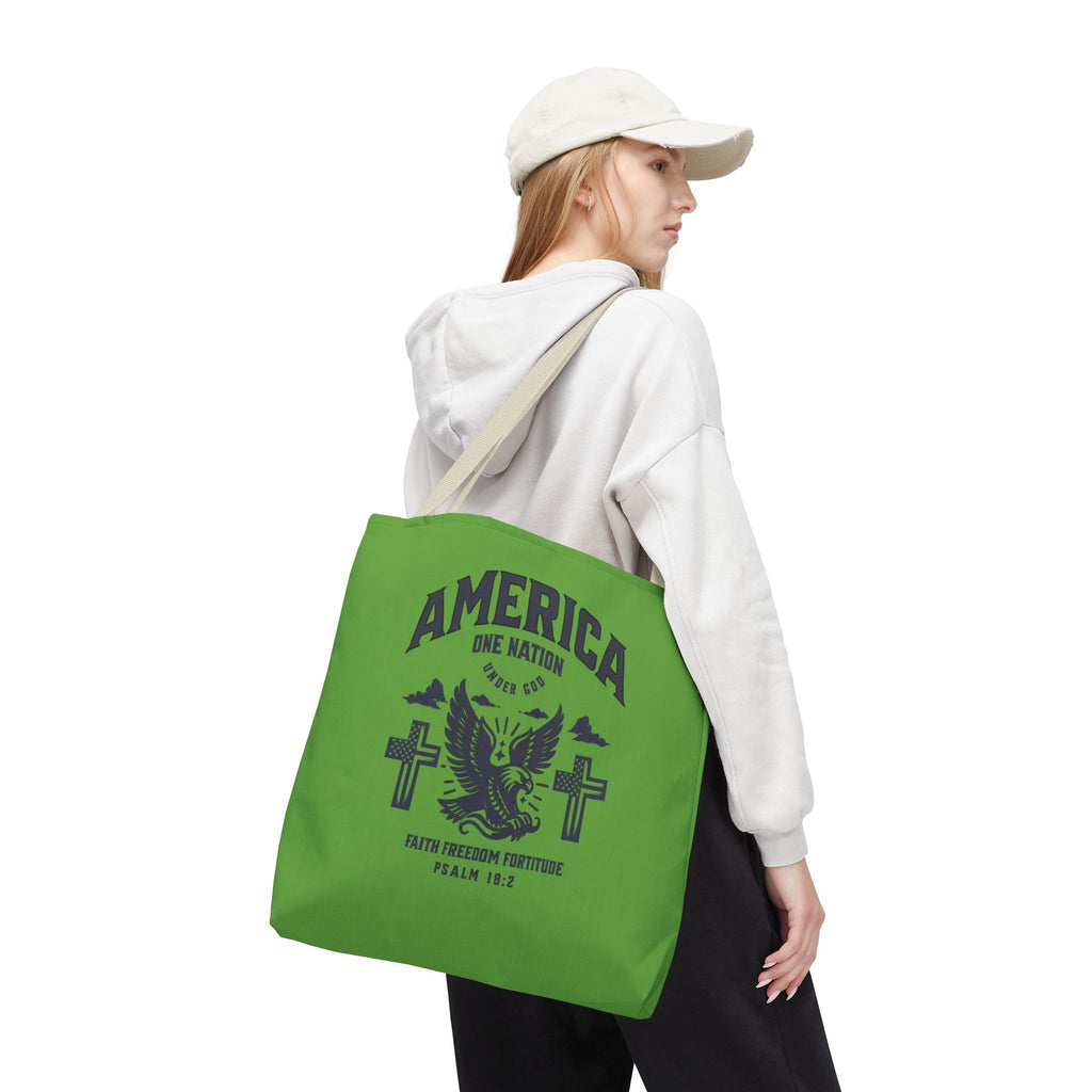 ⭐ America Faith Tote Bag – Bold Patriotic & Faith Statement
