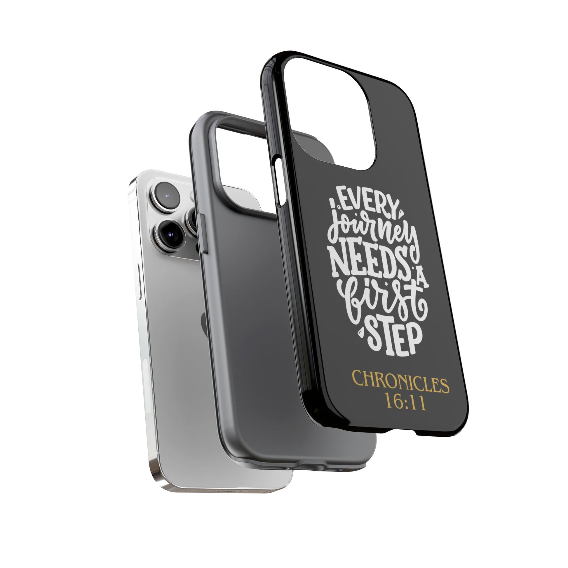 ⭐ Every Journey Needs a First Step 1 Chronicles 16:11 Phone Case