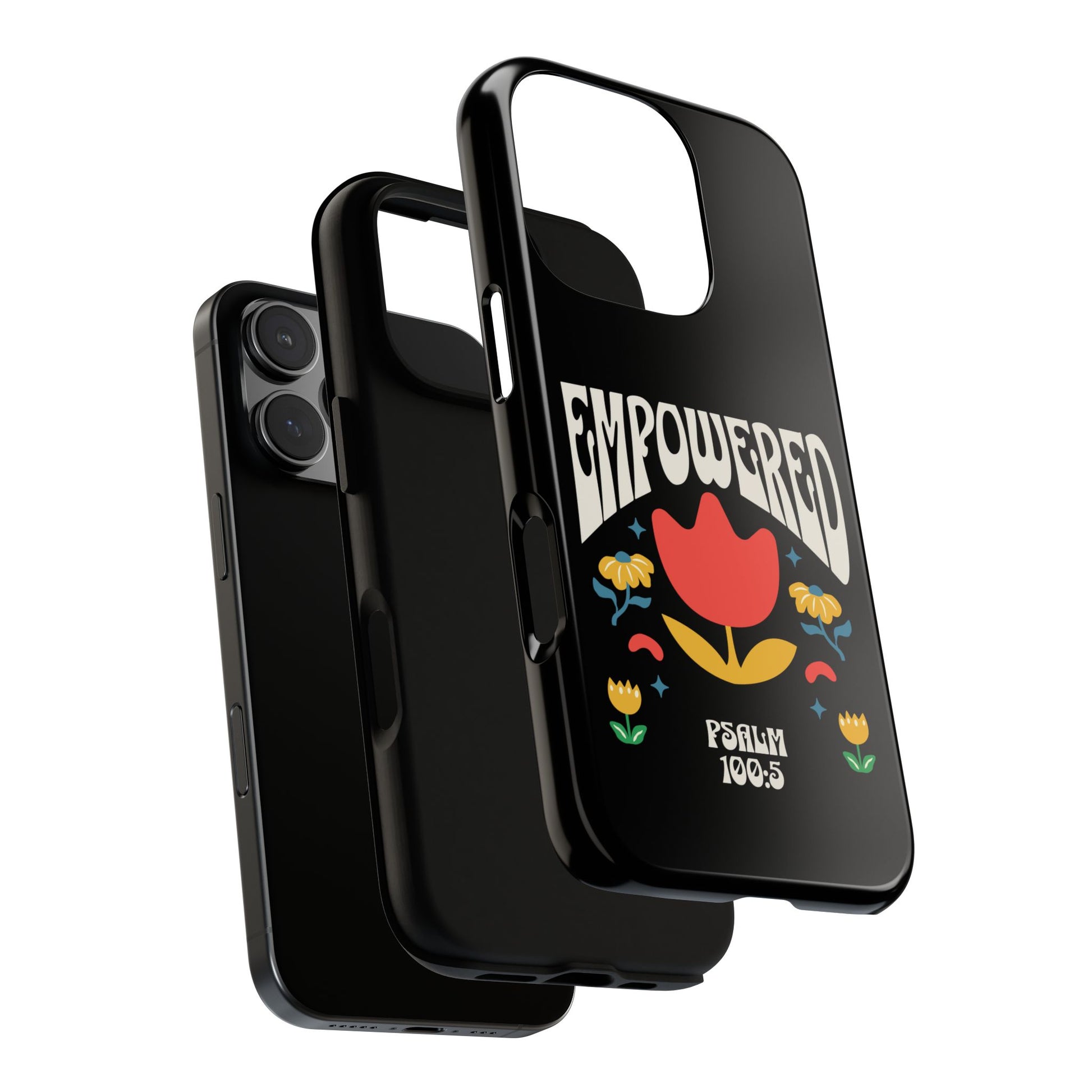 Empowered Floral Phone Case, Inspirational Phone Case, Unique Gift for Her, Psalm 100:5, Tough Phone Cover, Empowering Accessory
