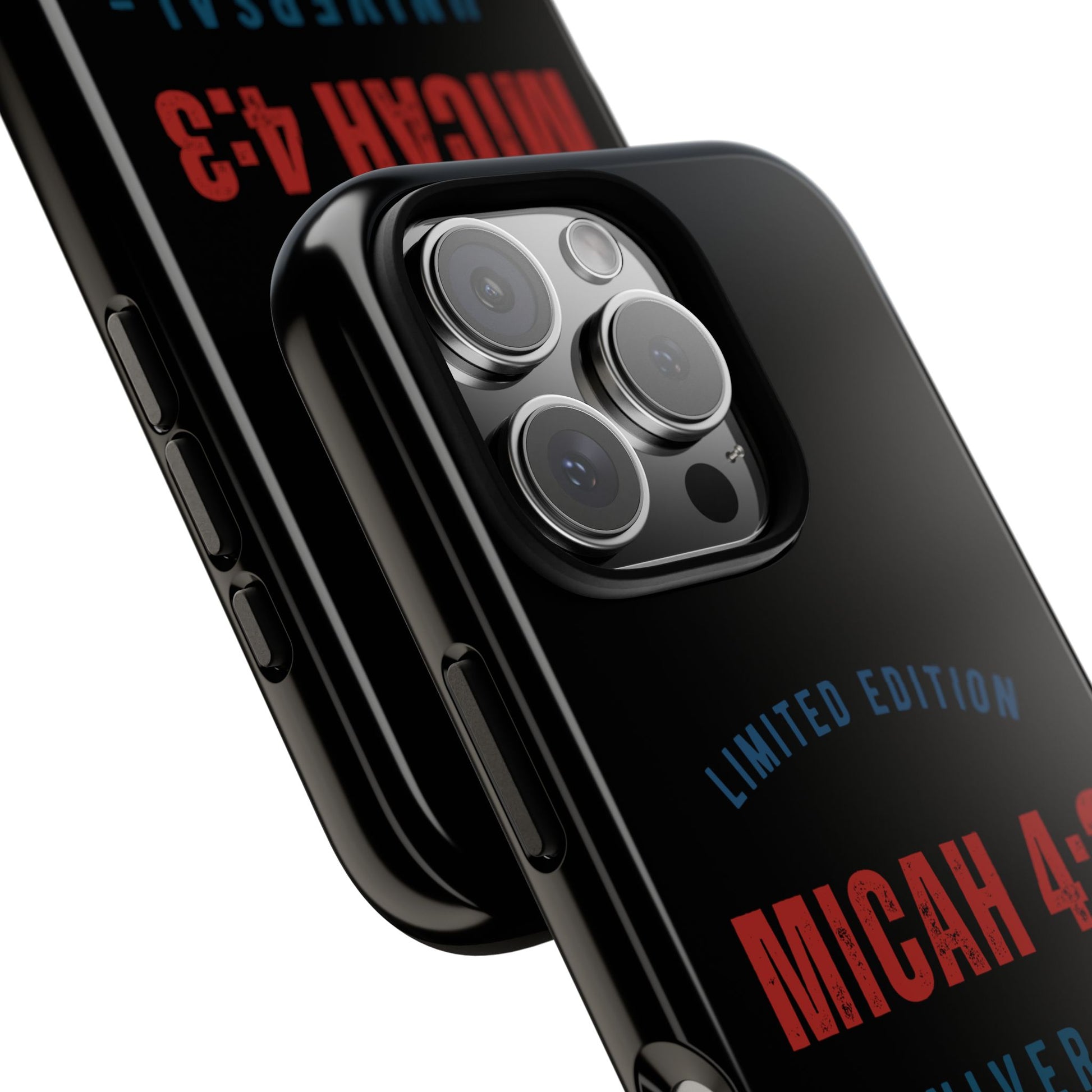 ⭐ Limited Edition Tough Phone Case, Inspirational Phone Cover, Micah 4:3 Design, Christian Gifts, Unique Cell Phone Accessory