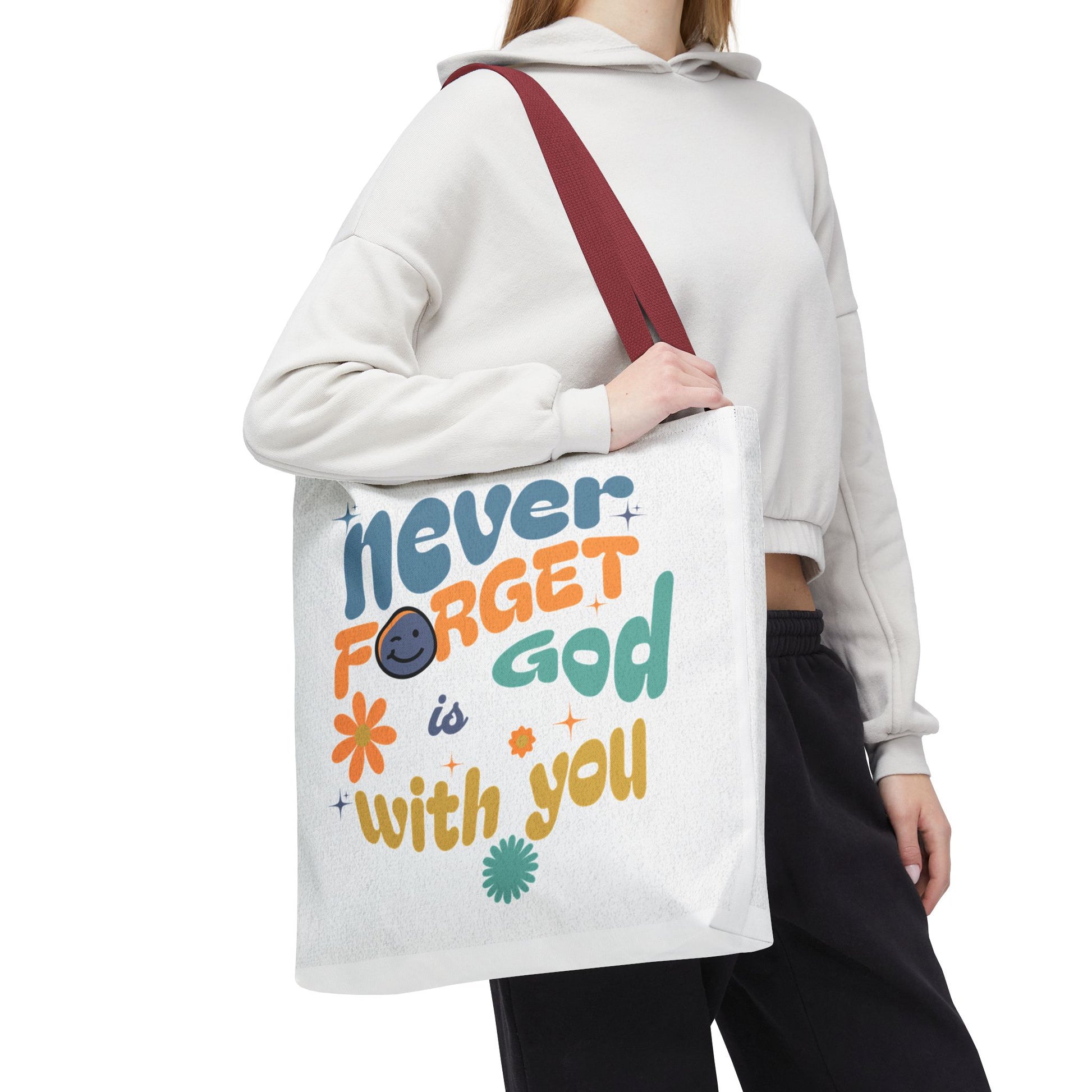 ⭐ Never Forget Tote Bag – Deuteronomy 31:6