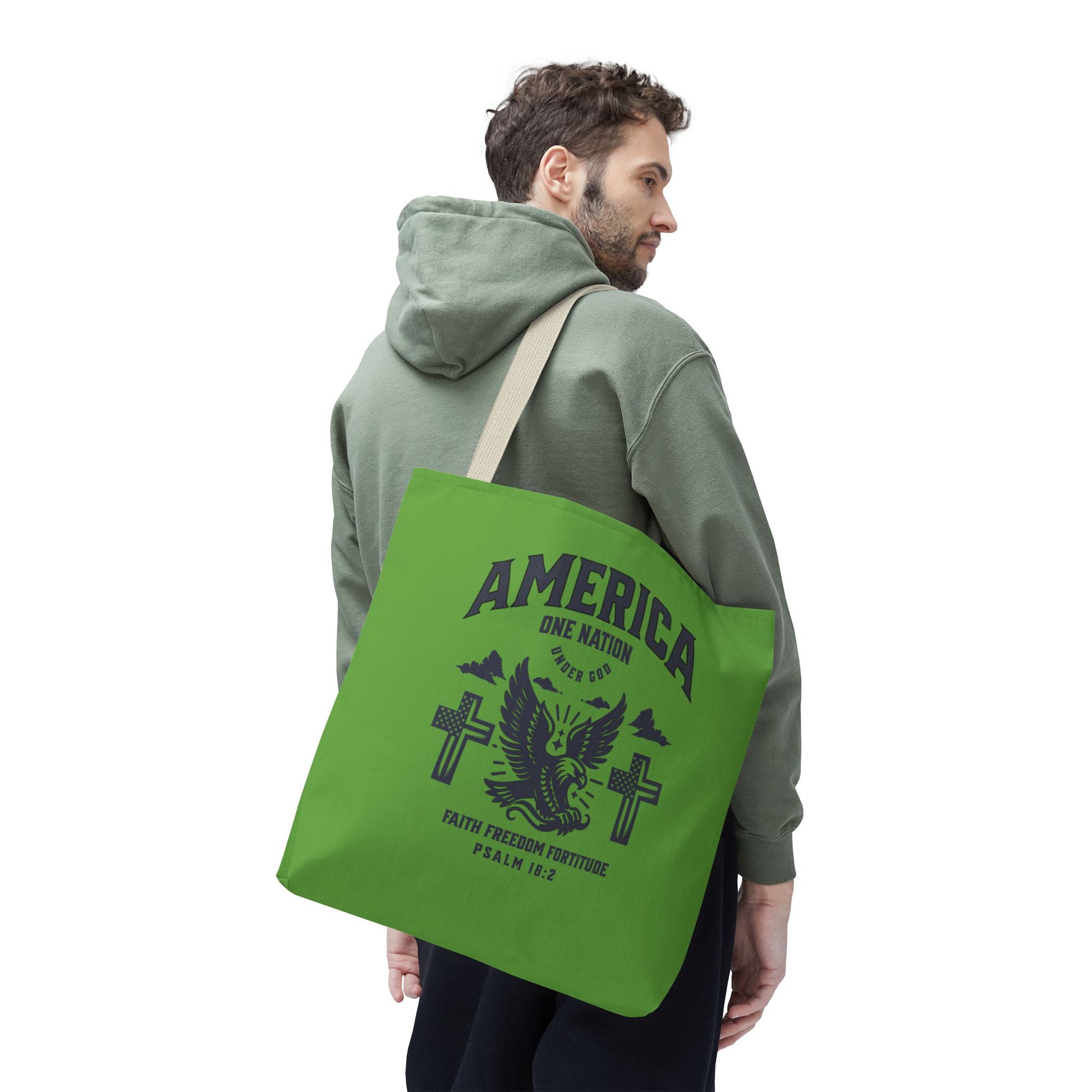 ⭐ America Faith Tote Bag – Bold Patriotic & Faith Statement