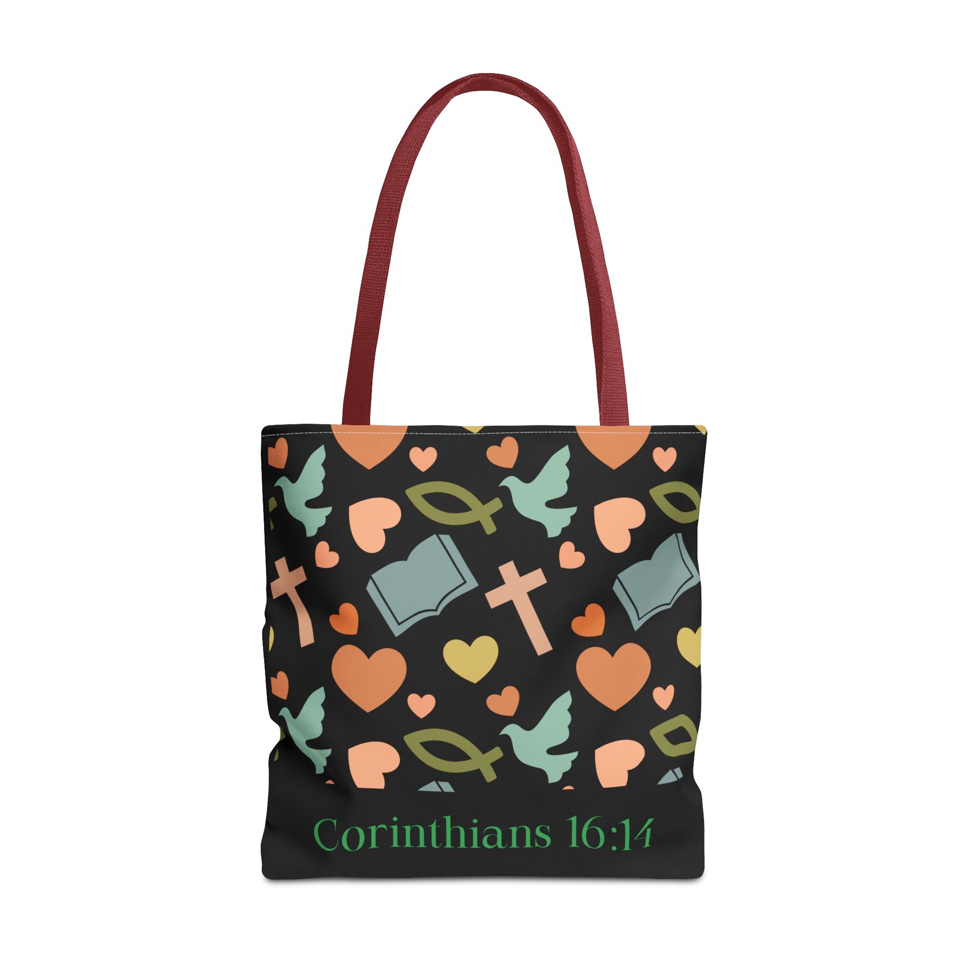 Christian Tote Bag with Inspirational Design, Perfect for Church, Gift for Believers, Faith-based Accessory, Everyday Use, Bible Verse Tote