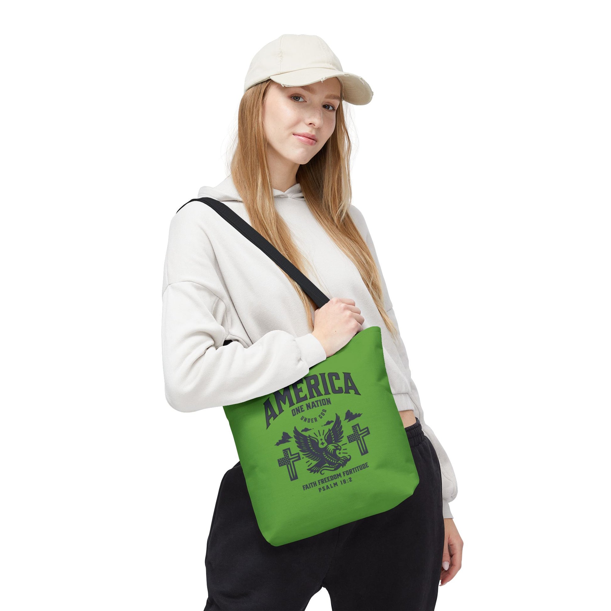 ⭐ America Faith Tote Bag – Bold Patriotic & Faith Statement