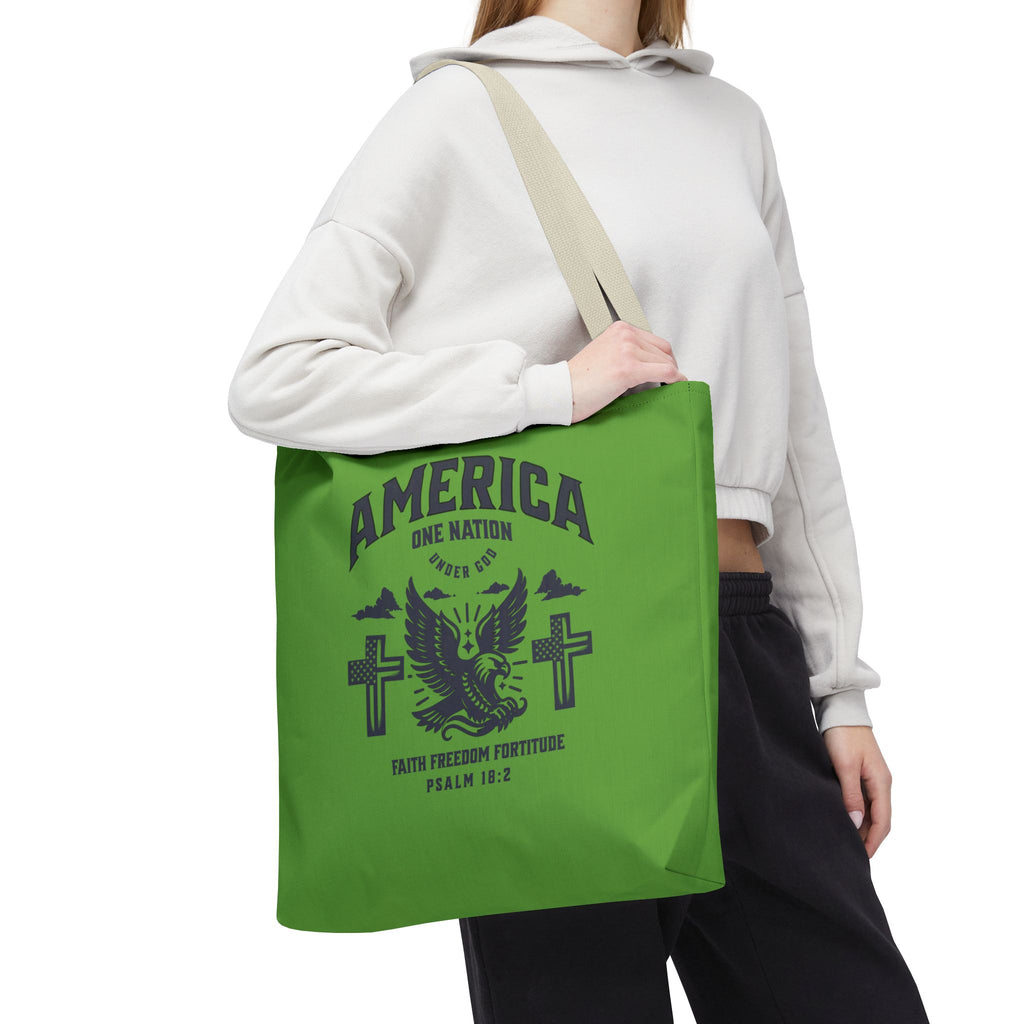 ⭐ America Faith Tote Bag – Bold Patriotic & Faith Statement