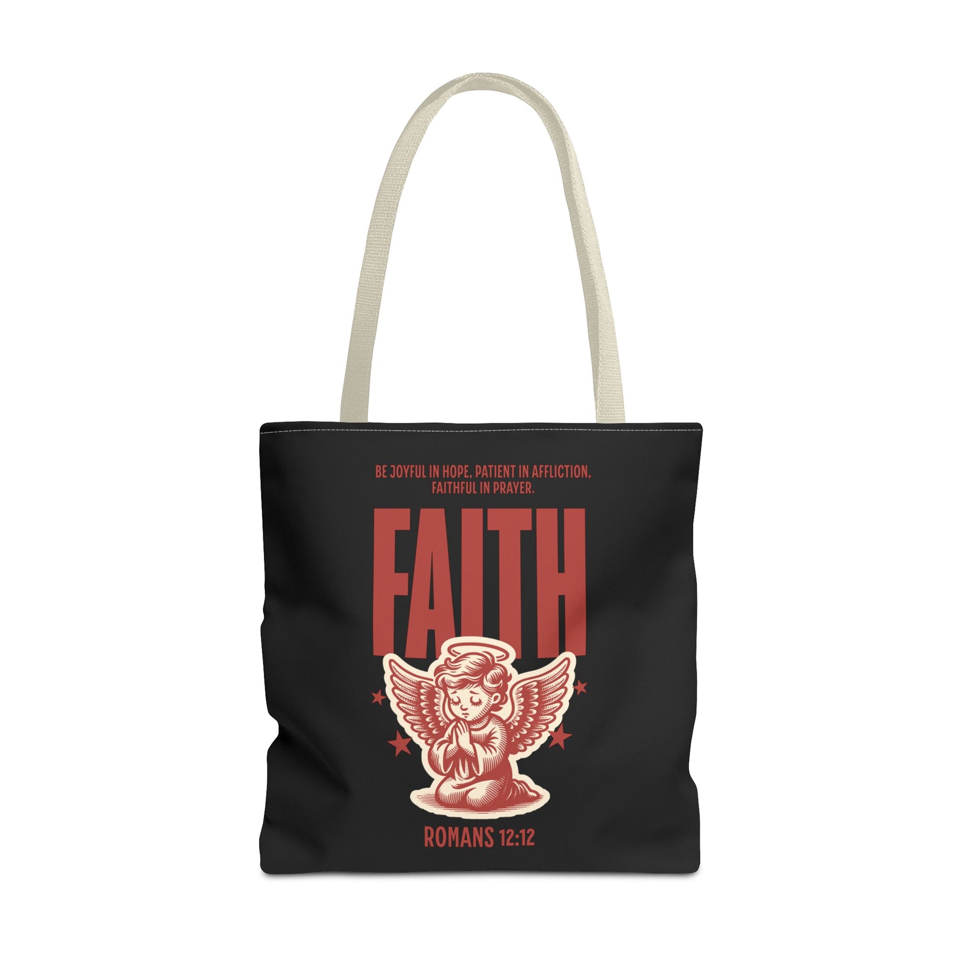 Faith-Inspired Tote Bag, Religious Shopping Bag, Gift for Believers, Motivational Daily Bag, Christian Faith Tote