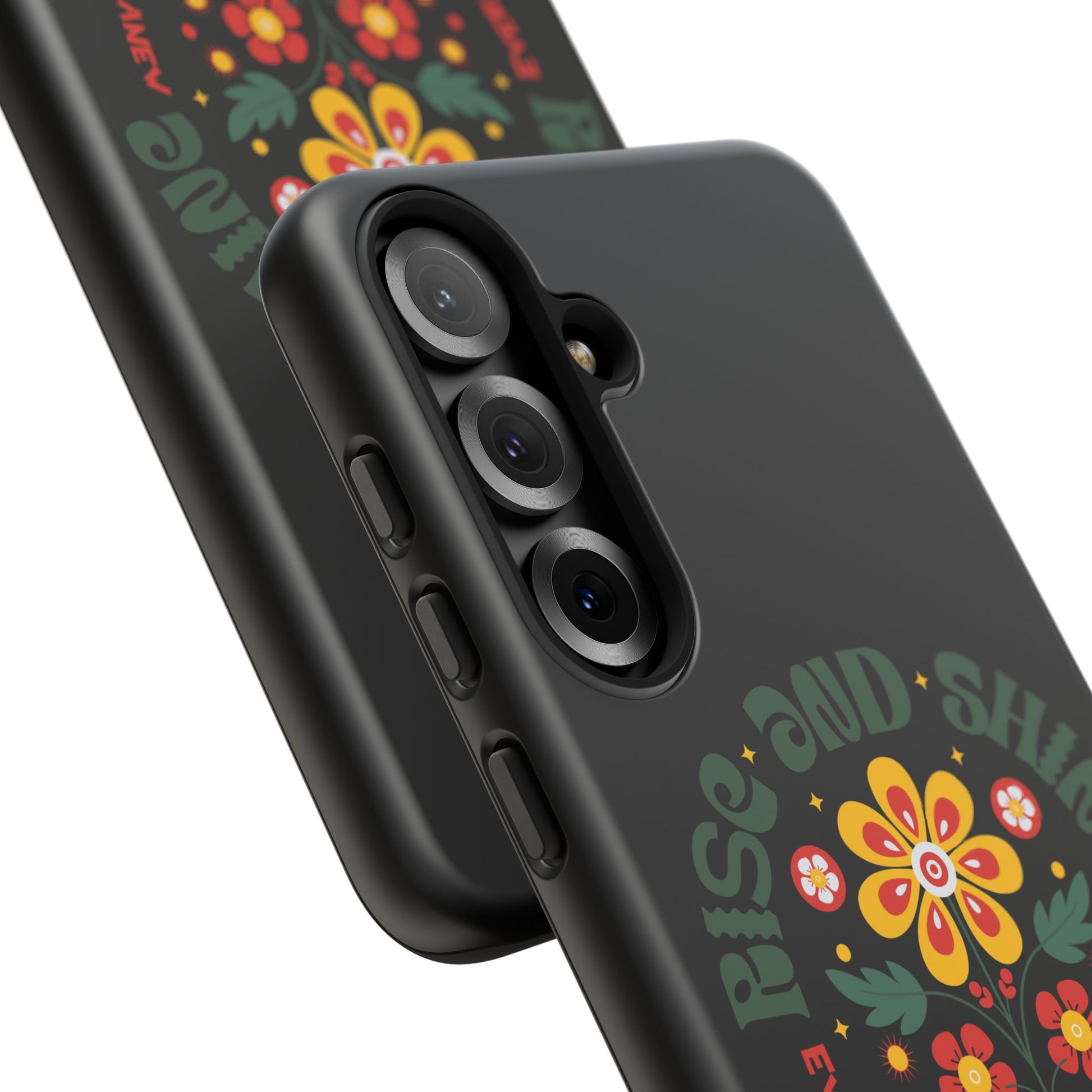 Floral "Rise and Shine" Galatians 6:9 Phone Case – Motivational Christian Gift