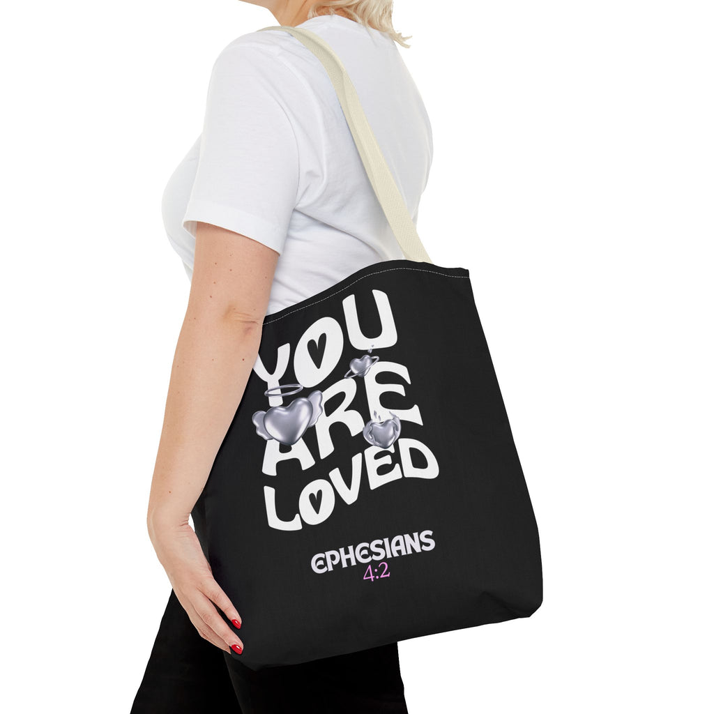 ⭐ "You Are Loved" Tote Bag – Ephesians 4:2