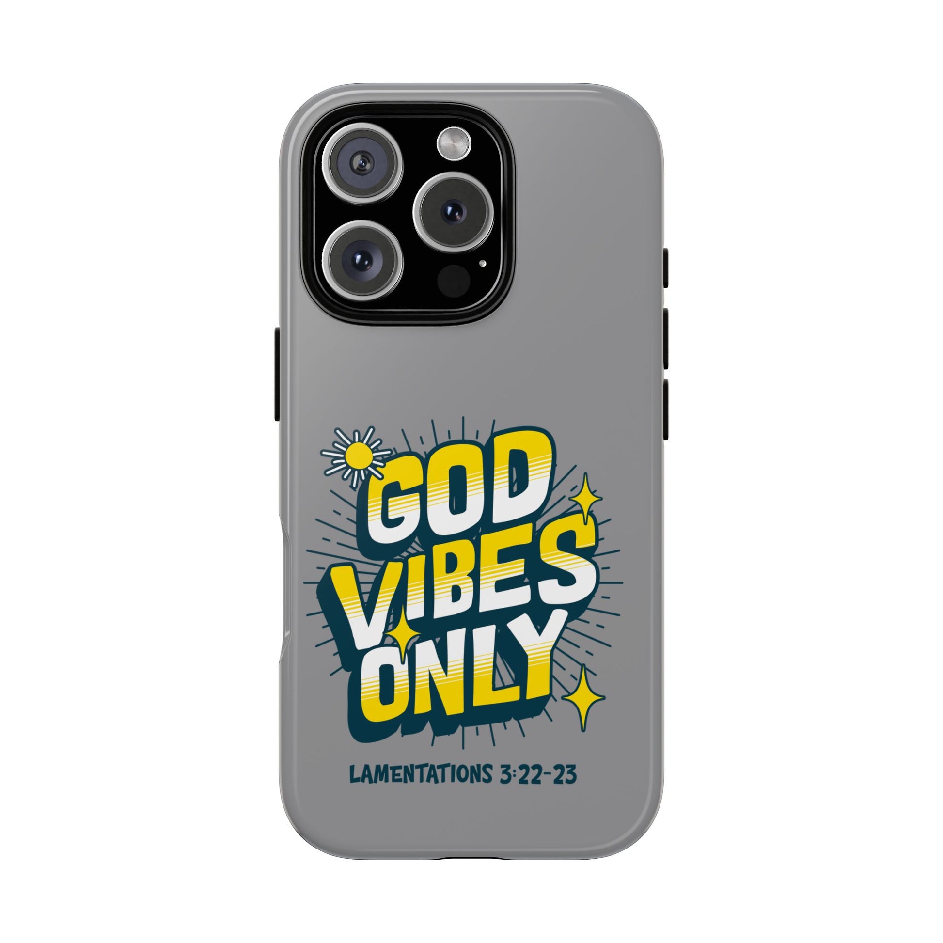 God Vibes Only Phone Case - Inspirational Tough Case, Positive Message Cover, Gift for Faith, Spirituality, Encouragement