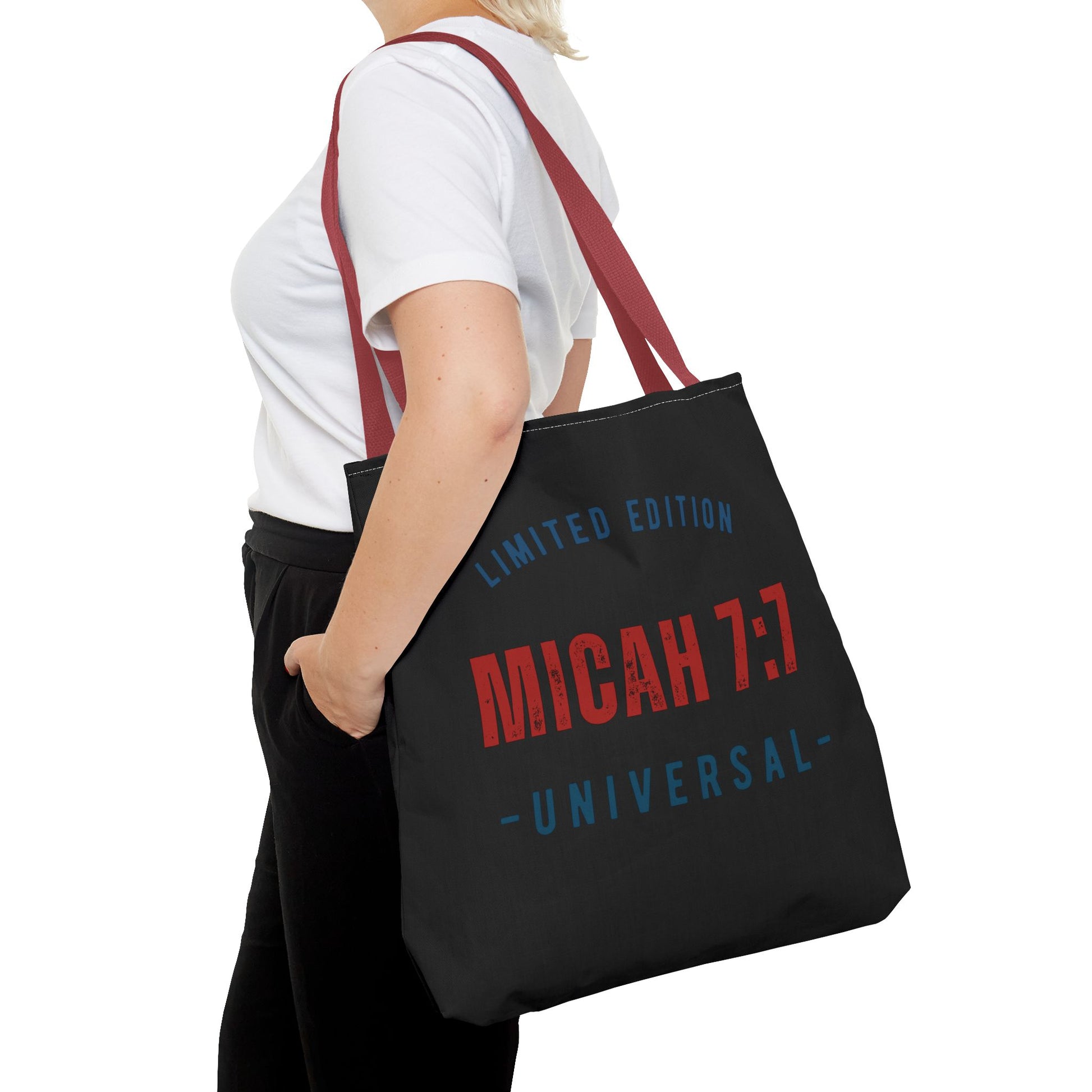 Limited Edition Micah 7:1 Tote Bag - Universal Design for Everyday Use, Gift, Eco-Friendly, Daily Essentials, Faith-Inspired