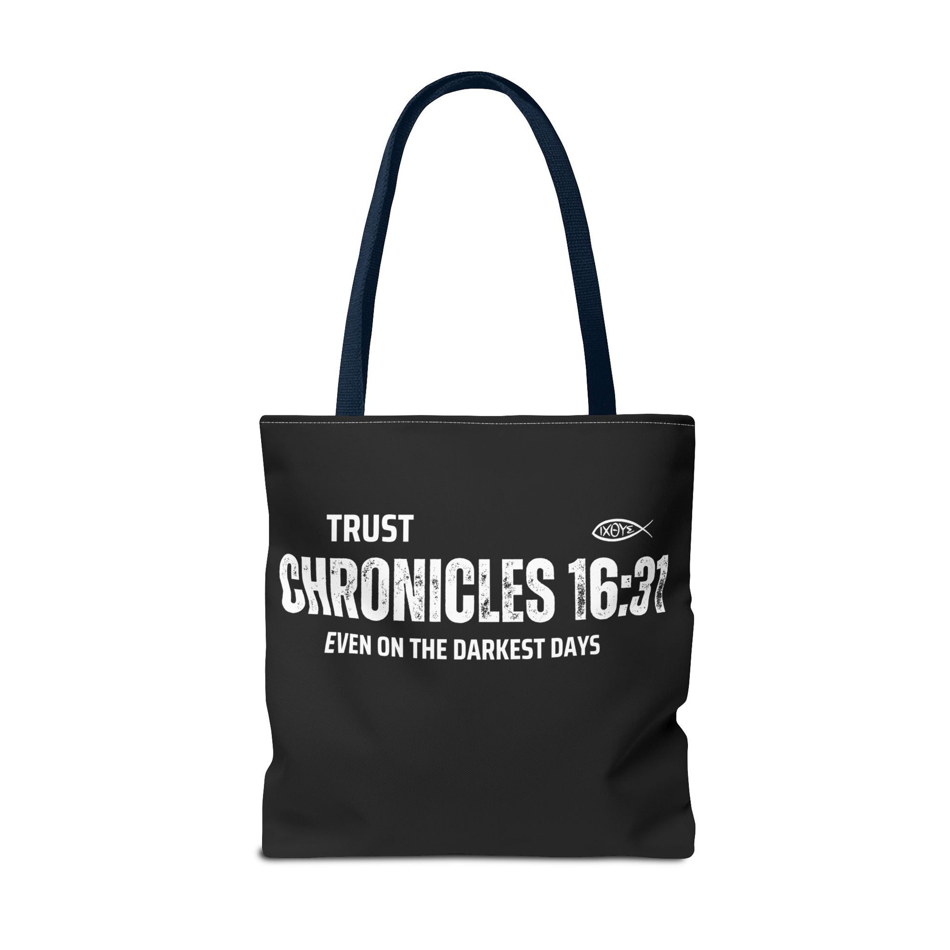 Inspirational Tote Bag - Trust Chronicles 16:31, Faith-themed Gift, Bible Verse Tote, Motivational Shopping Bag, Christian Message Accessory