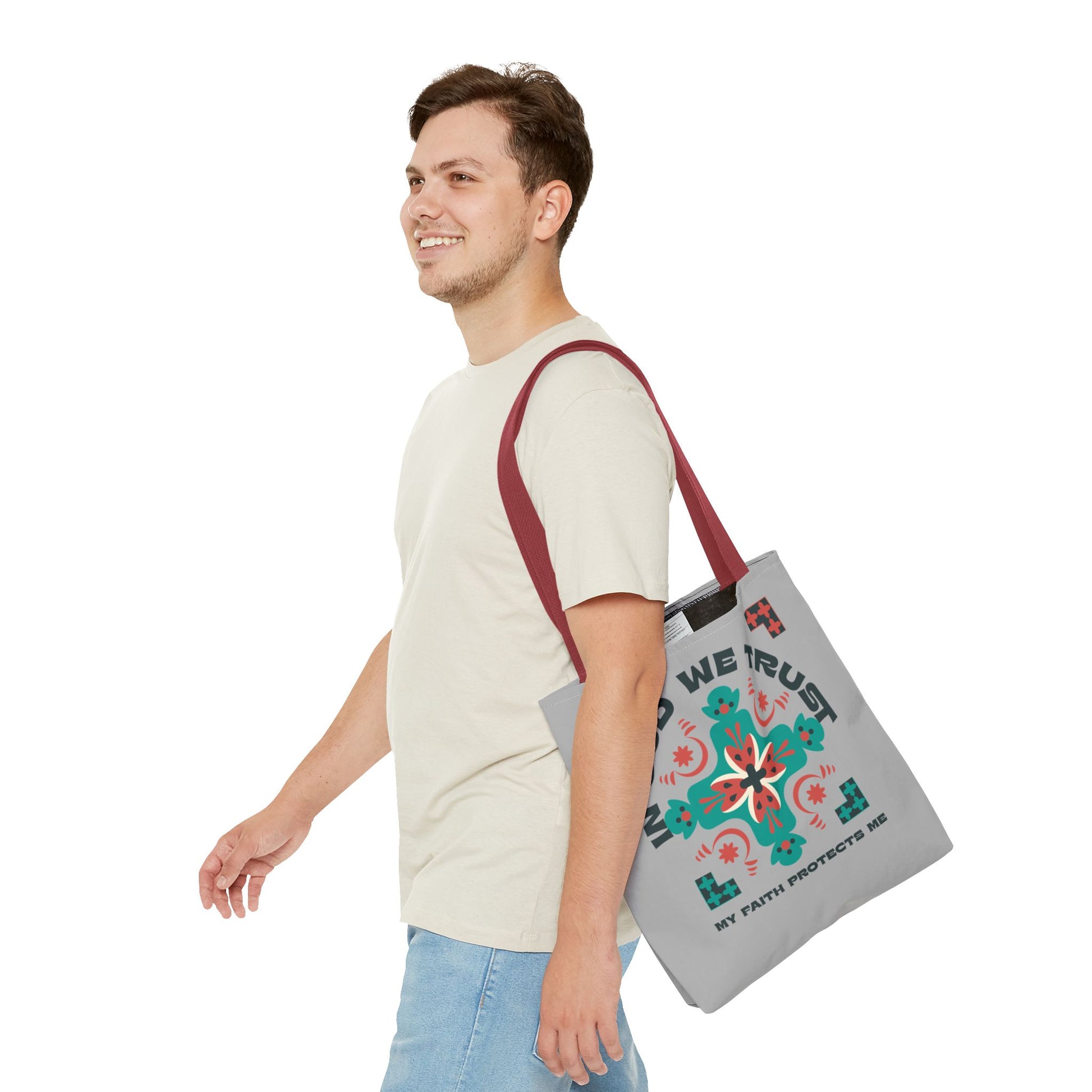 Faith-Inspired Tote Bag, Spiritual Shopper, Inspirational Gift, Religious Tote, Christian Accessory, Everyday Use
