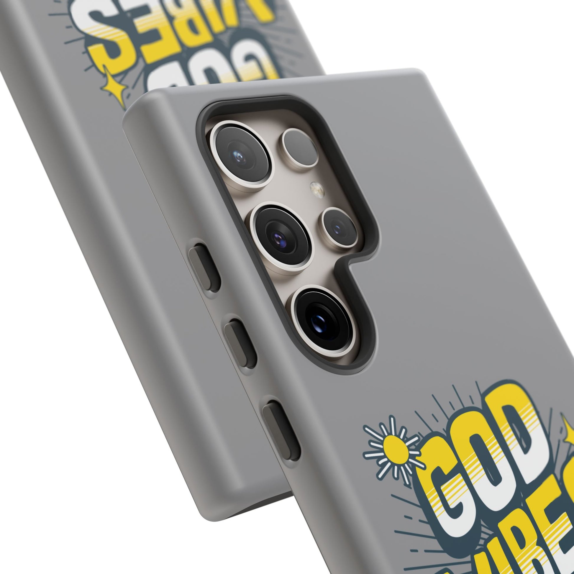 God Vibes Only Phone Case - Inspirational Tough Case, Positive Message Cover, Gift for Faith, Spirituality, Encouragement