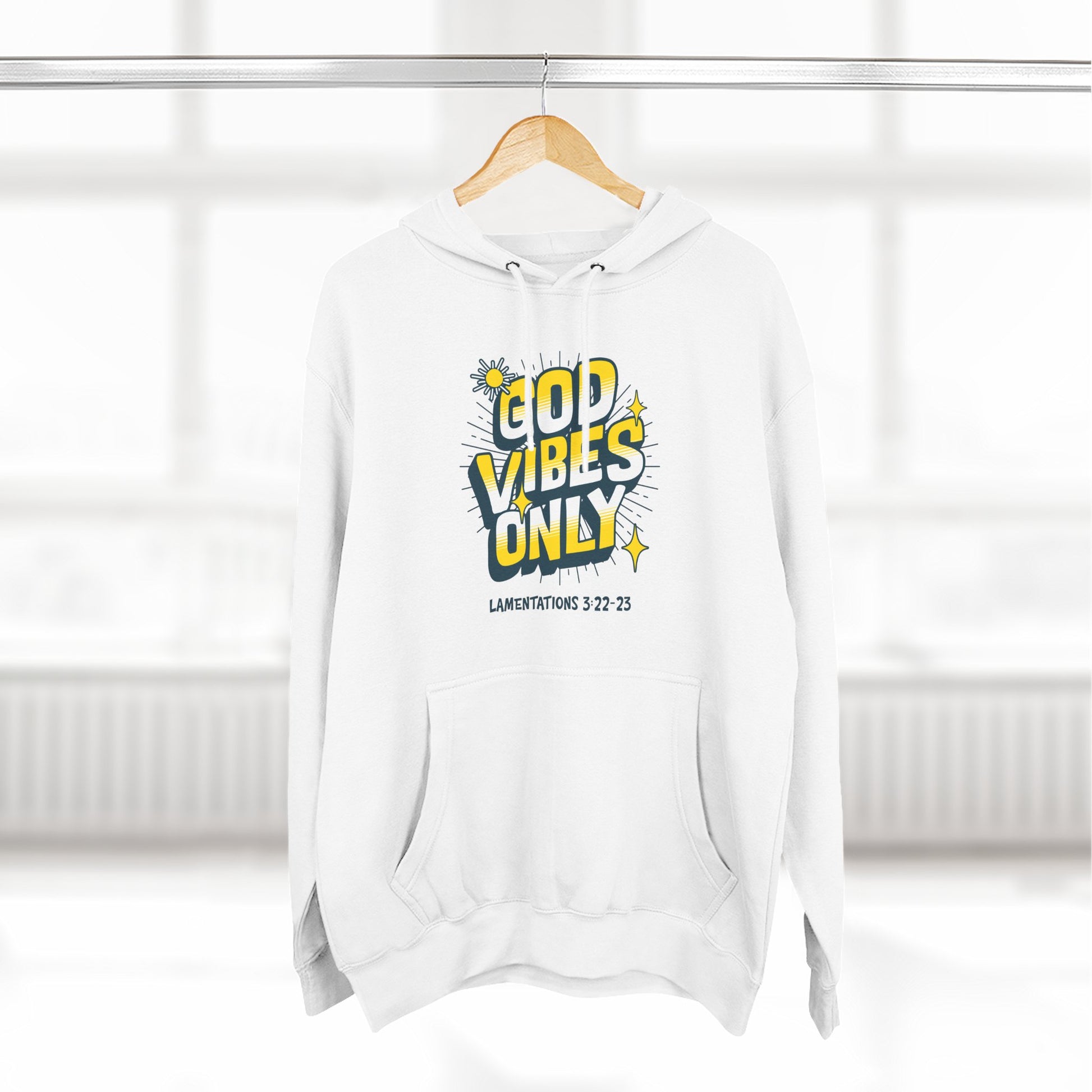 God Vibes Only Hoodie, Soft Fleece Sweatshirt, Inspirational Apparel, Unisex Hoodie Gift, Cozy Casual Wear