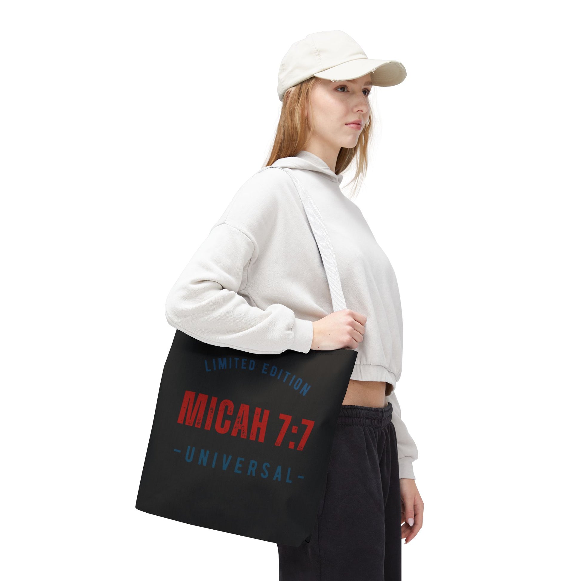 Limited Edition Micah 7:1 Tote Bag - Universal Design for Everyday Use, Gift, Eco-Friendly, Daily Essentials, Faith-Inspired