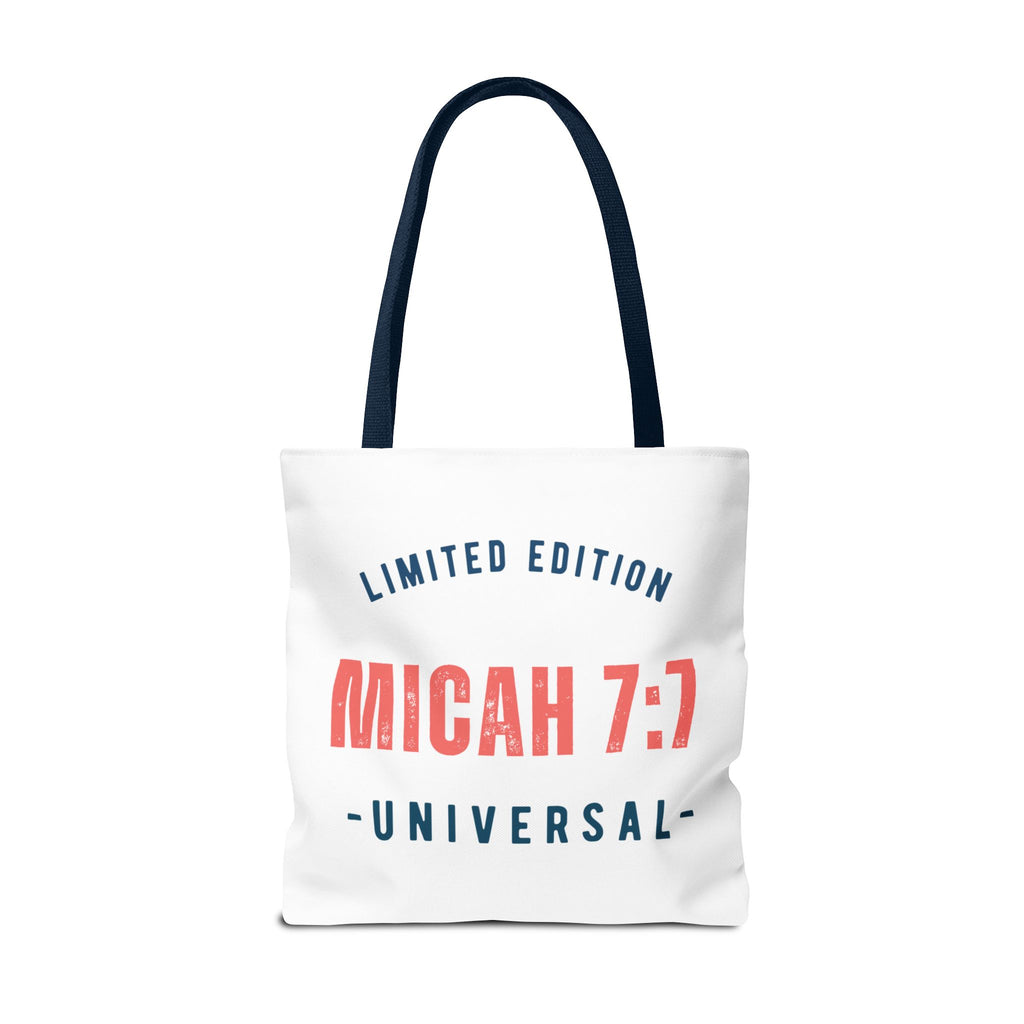 Limited Edition Inspirational Tote Bag - Micah 7:1, Motivational Carryall, Christian Gift, Everyday Tote, Reusable Shopping Bag