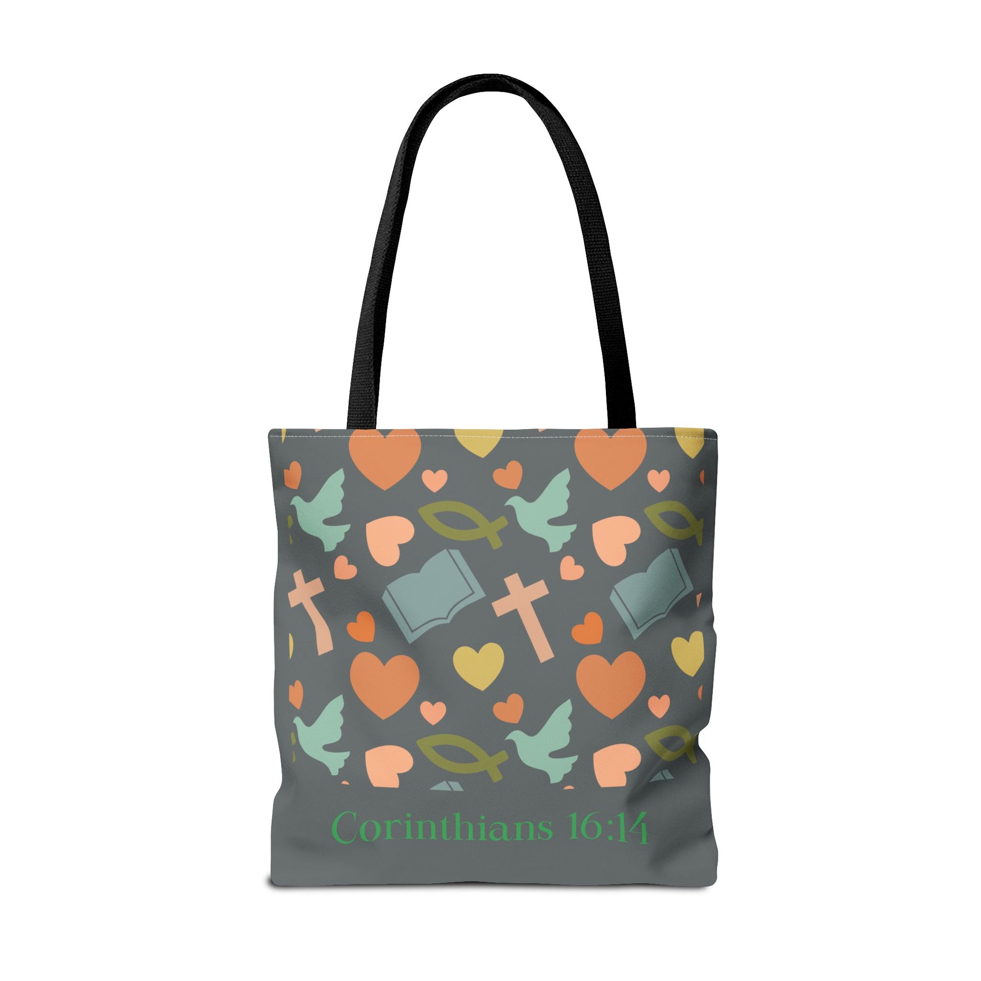 Inspirational Tote Bag - Faith, Love, Hope, Gift for Her, Spiritual Accessories, Bible Verse Tote
