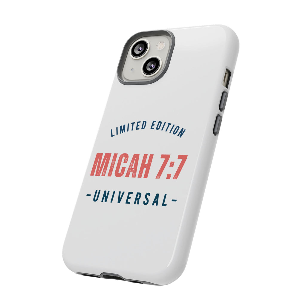 ⭐ Micah 7:7 Limited Edition Phone Case | Inspirational Gift | Tough Protective Case for Christians | Bible Verse Merchandise
