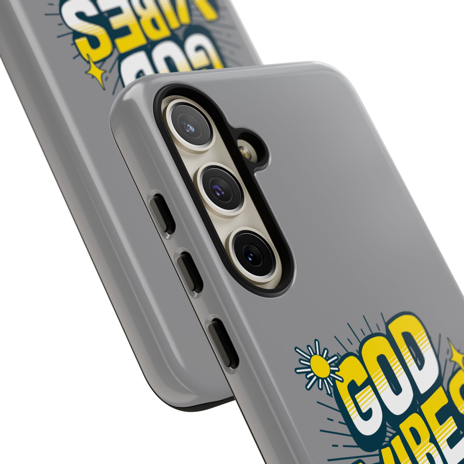 God Vibes Only Phone Case - Inspirational Tough Case, Positive Message Cover, Gift for Faith, Spirituality, Encouragement