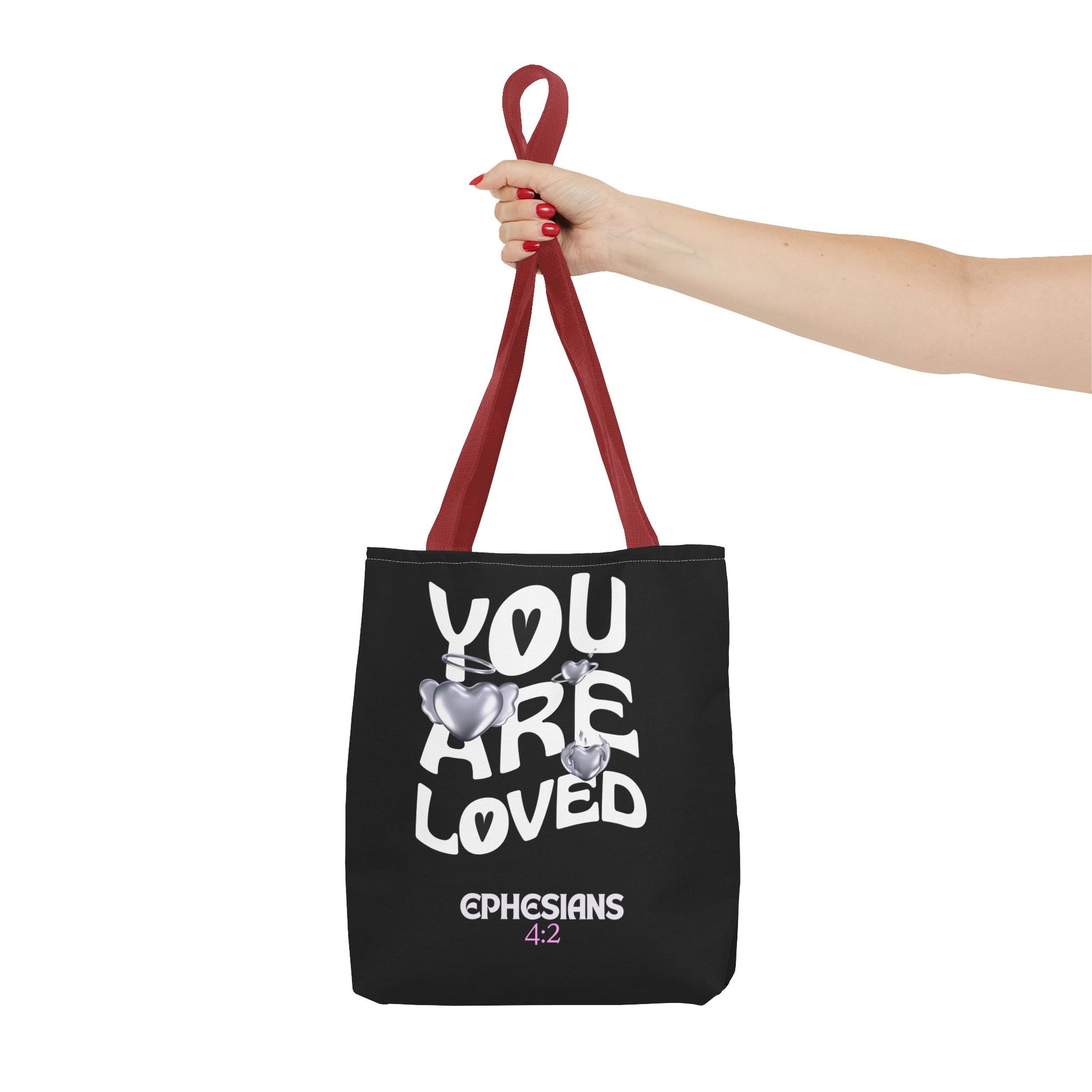 ⭐ "You Are Loved" Tote Bag – Ephesians 4:2
