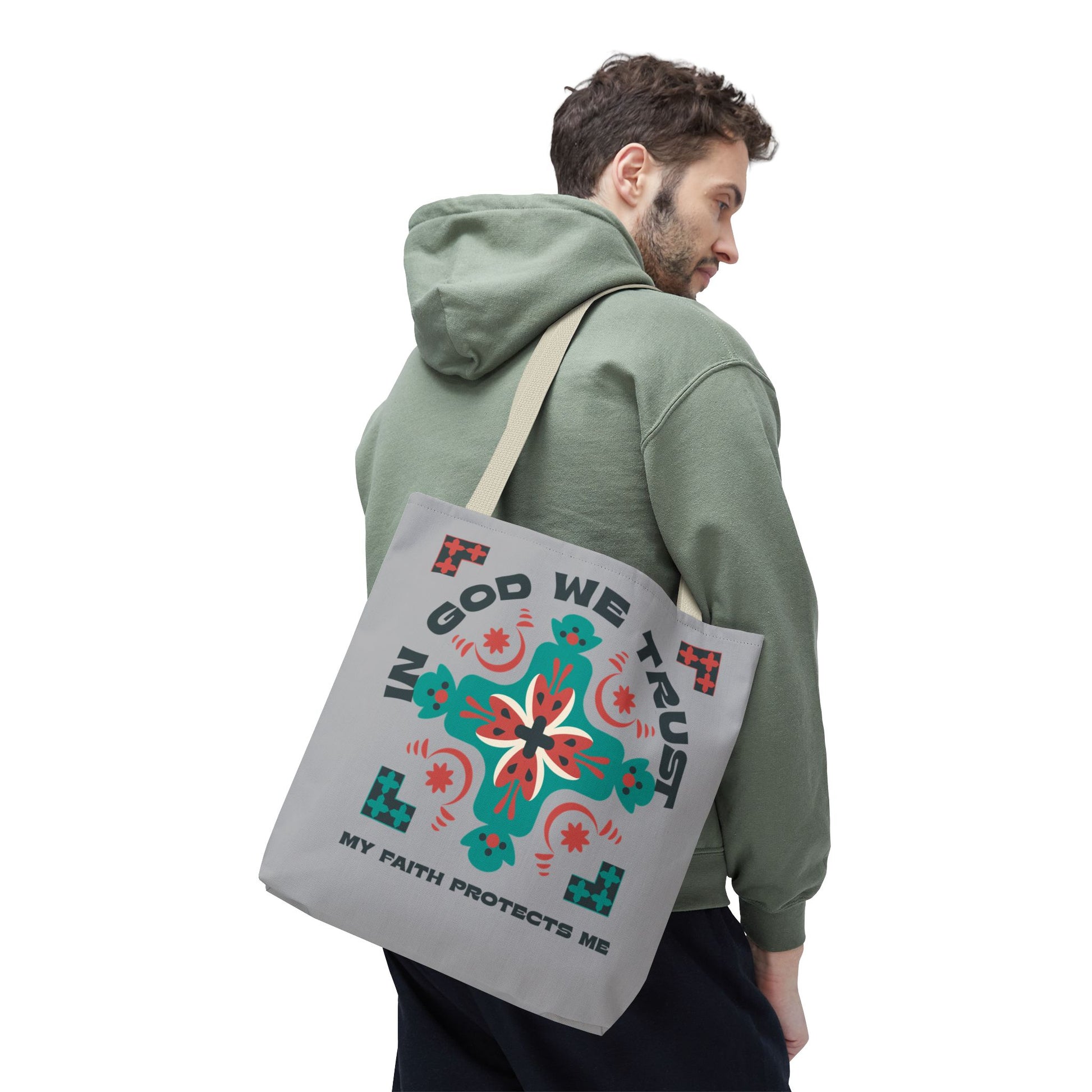 Faith-Inspired Tote Bag, Spiritual Shopper, Inspirational Gift, Religious Tote, Christian Accessory, Everyday Use