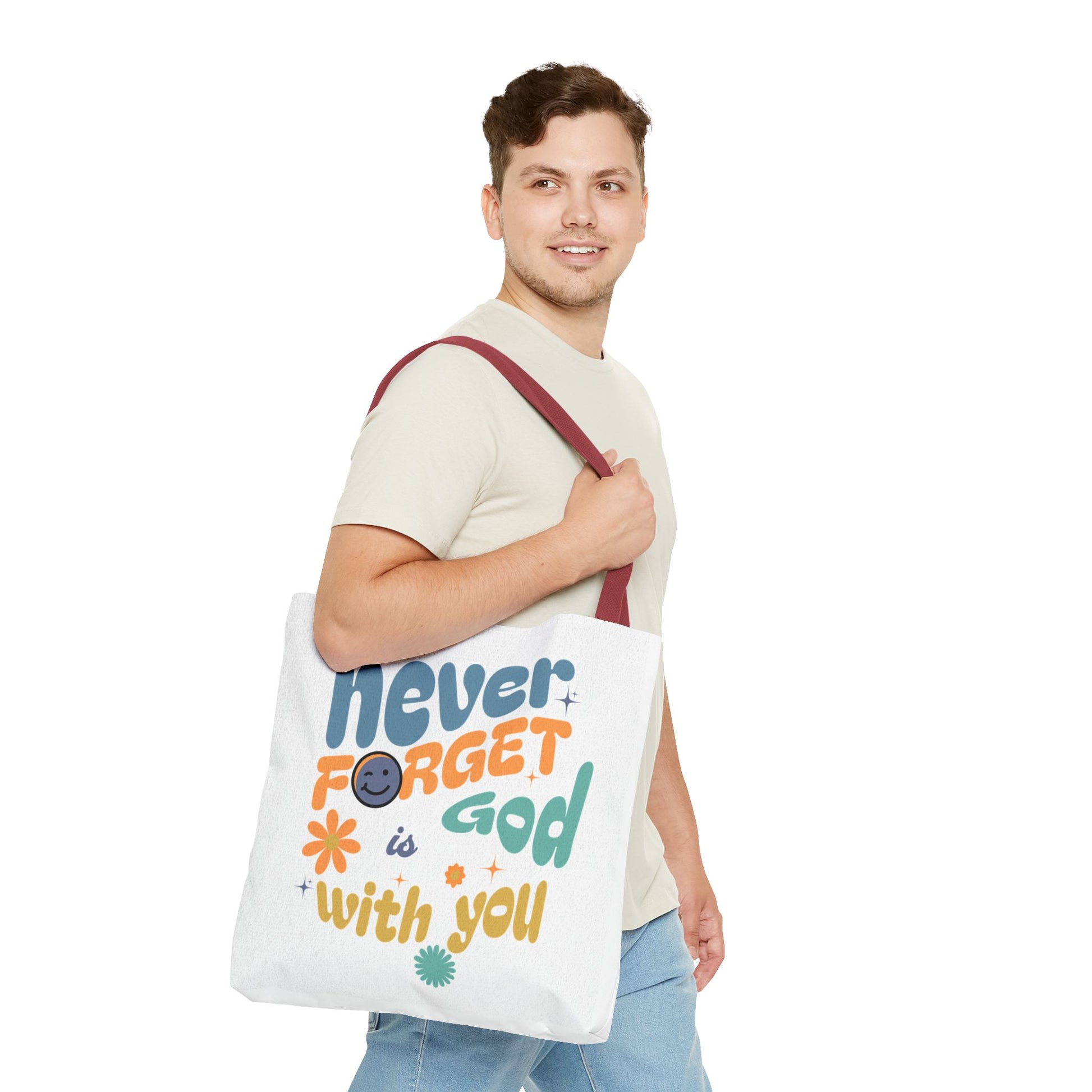 ⭐ Never Forget Tote Bag – Deuteronomy 31:6