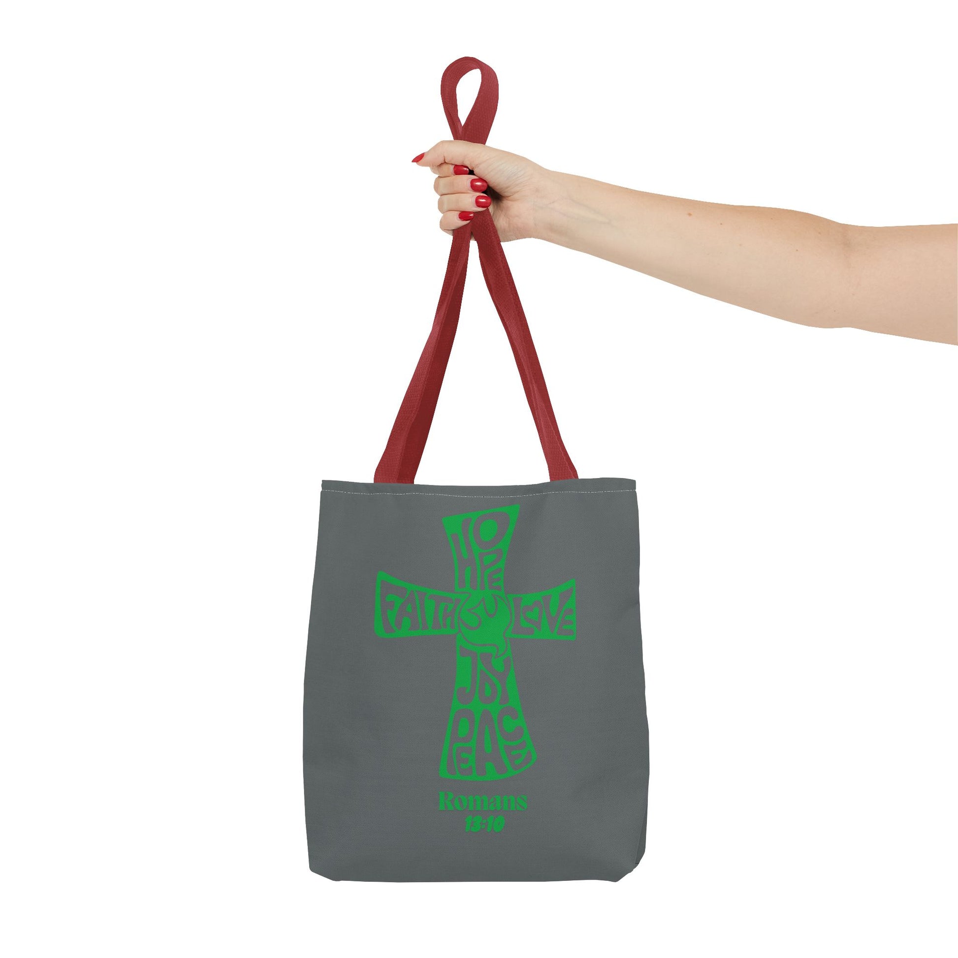 Faith-Inspired Tote Bag, Motivational Cross Design, Spiritual Gift, Everyday Use, Eco-Friendly Fashion, Religious Accessories