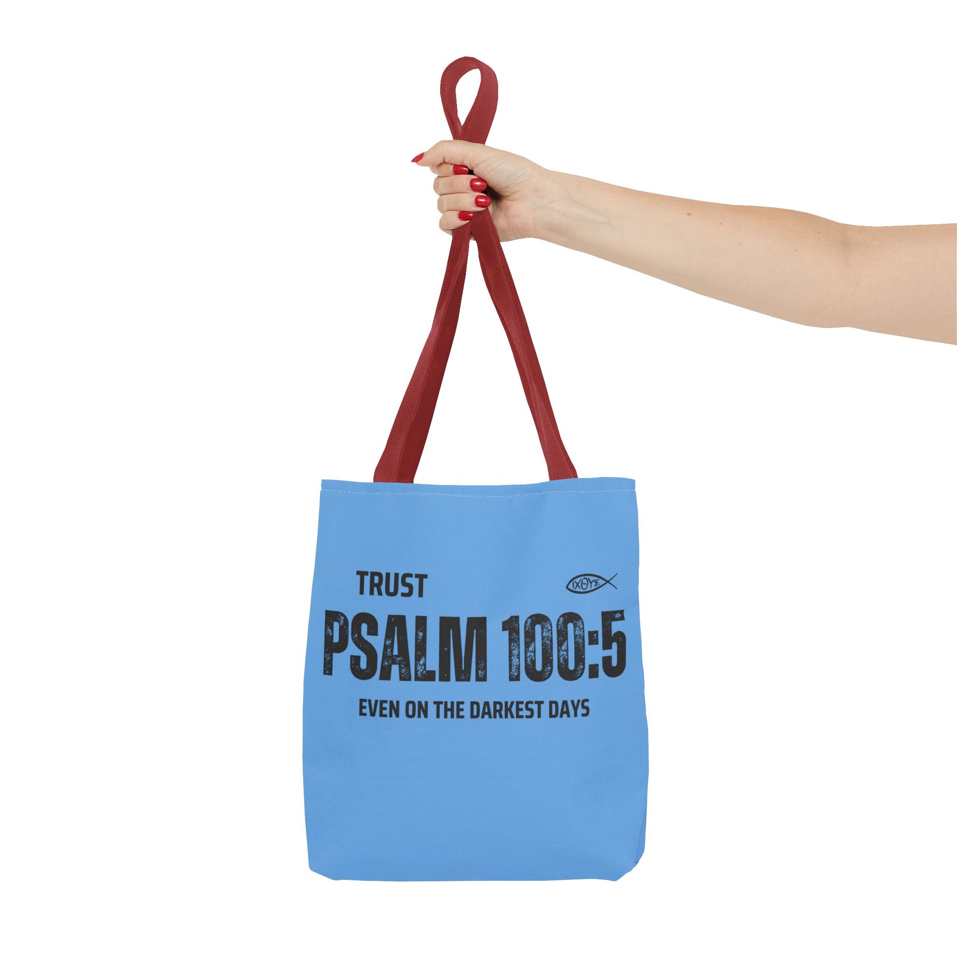 Inspirational Tote Bag - Trust Psalm 100:5, Faithful Christian Gift, Encouragement Accessory, Sustainable Shopping Bag, Inspirational [...]