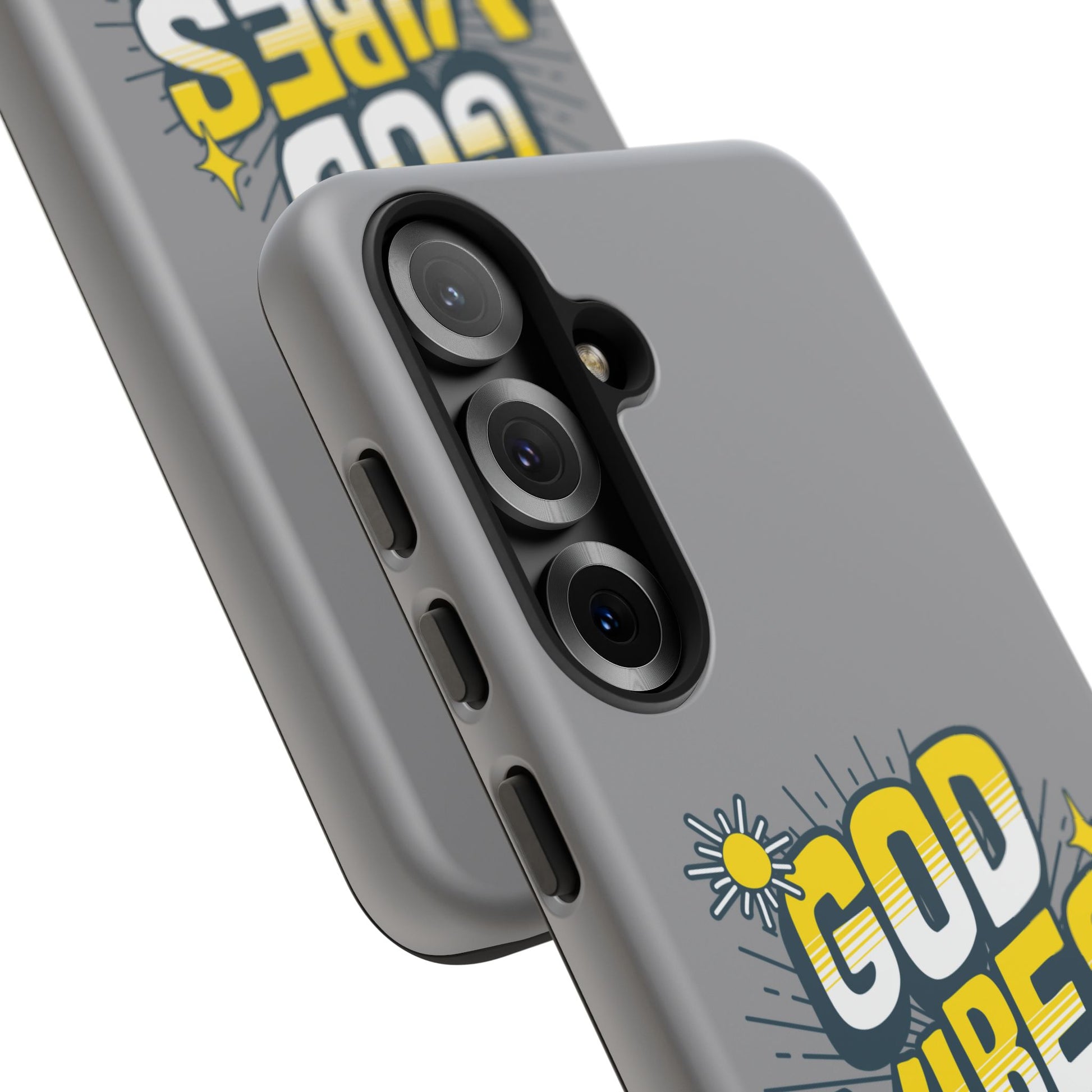 God Vibes Only Phone Case - Inspirational Tough Case, Positive Message Cover, Gift for Faith, Spirituality, Encouragement