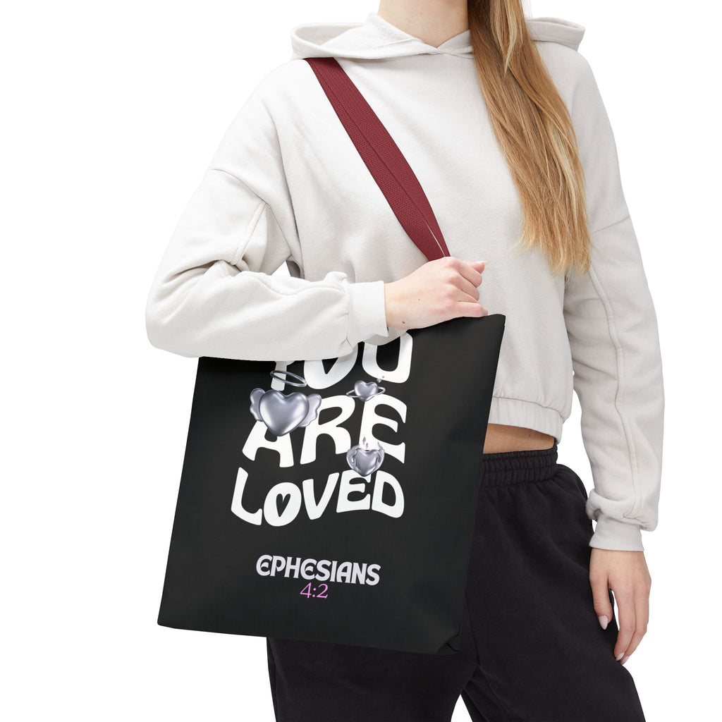⭐ "You Are Loved" Tote Bag – Ephesians 4:2