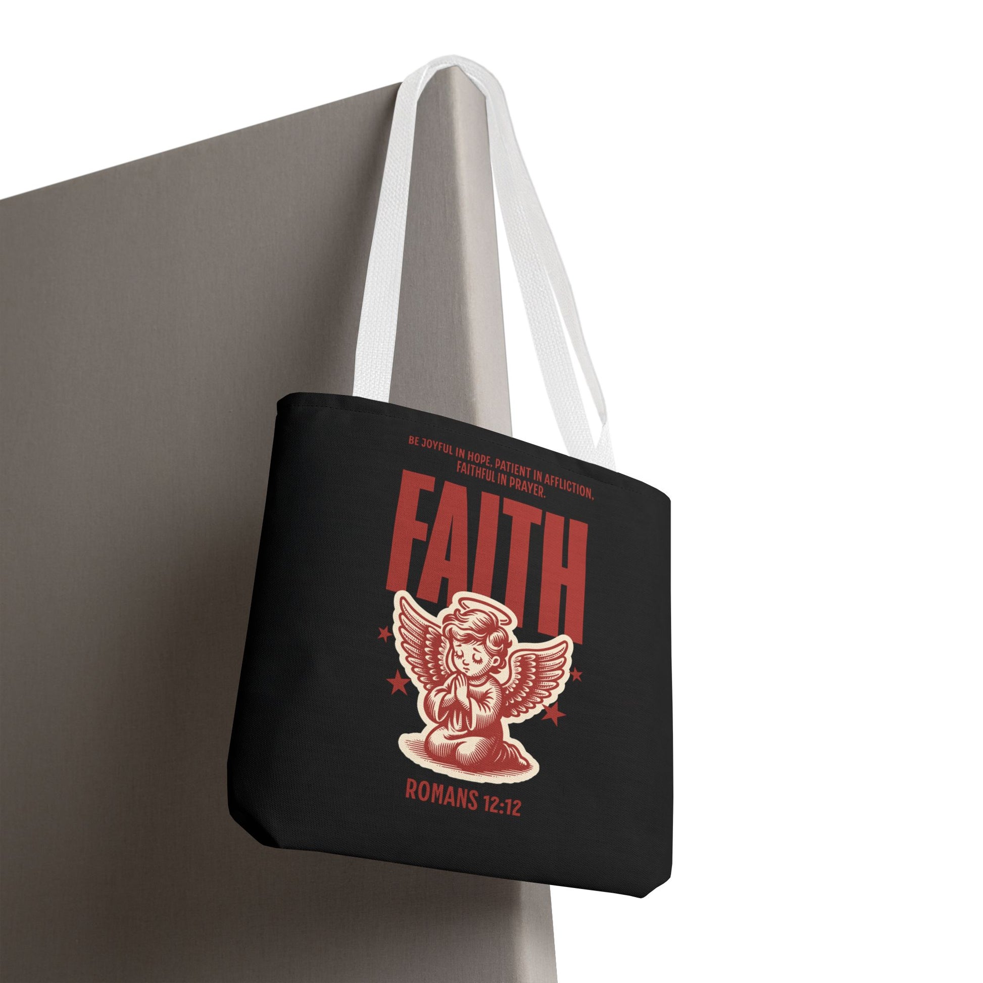 Faith-Inspired Tote Bag, Religious Shopping Bag, Gift for Believers, Motivational Daily Bag, Christian Faith Tote