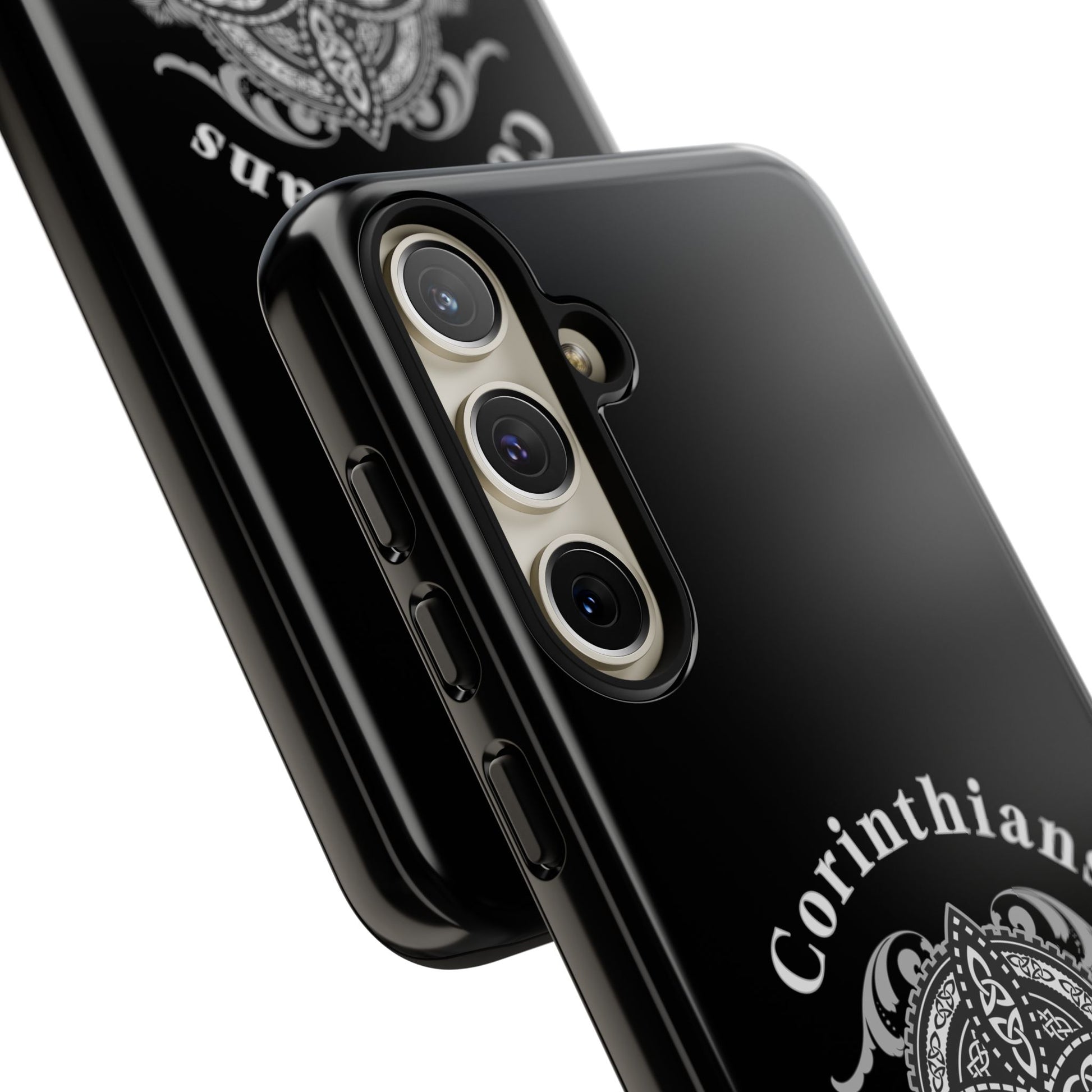 Corinthians Tough Case: Durable Phone Protection, Christian Gift, Unique Design, Trendy Accessory, Faith-Based Style