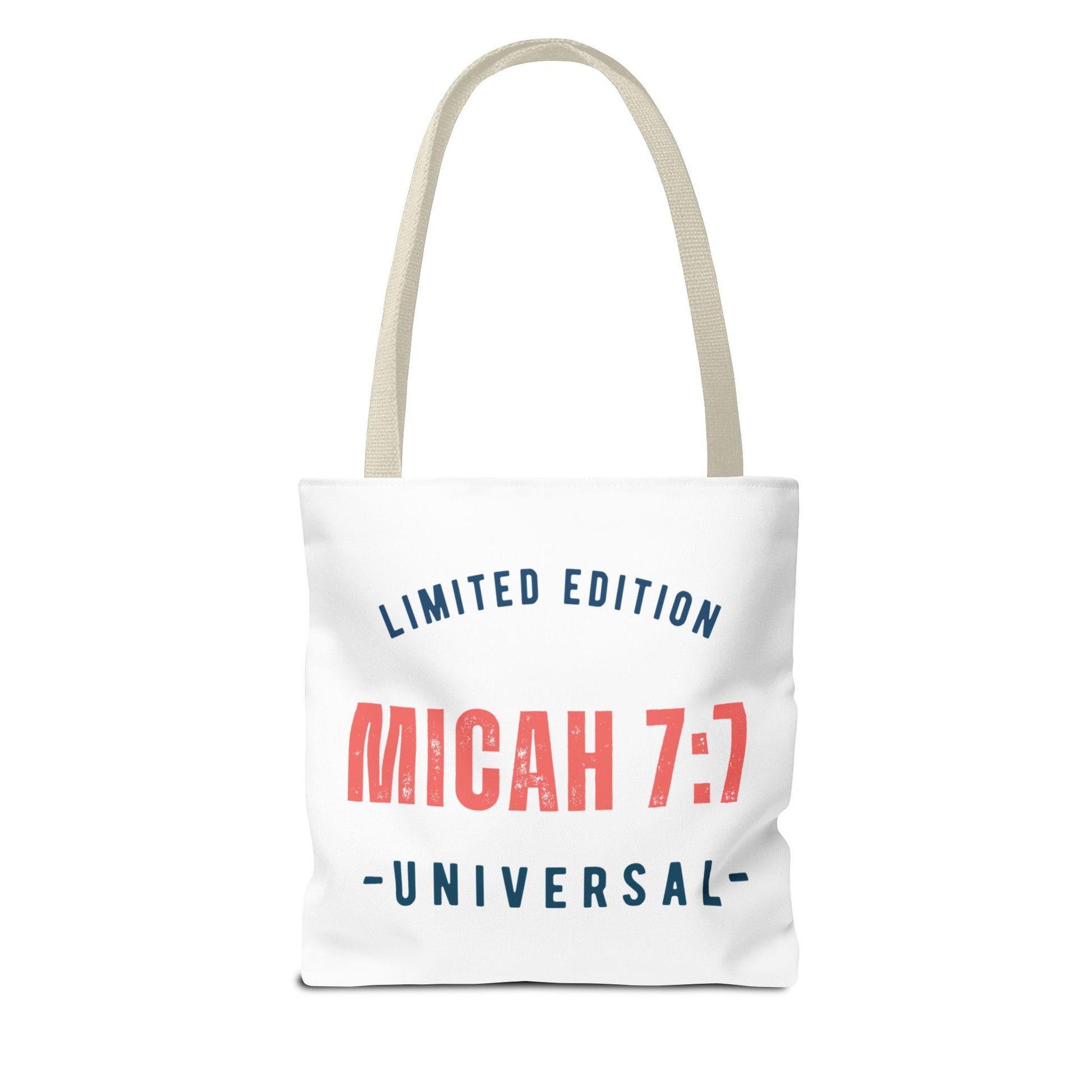 Limited Edition Inspirational Tote Bag - Micah 7:1, Motivational Carryall, Christian Gift, Everyday Tote, Reusable Shopping Bag