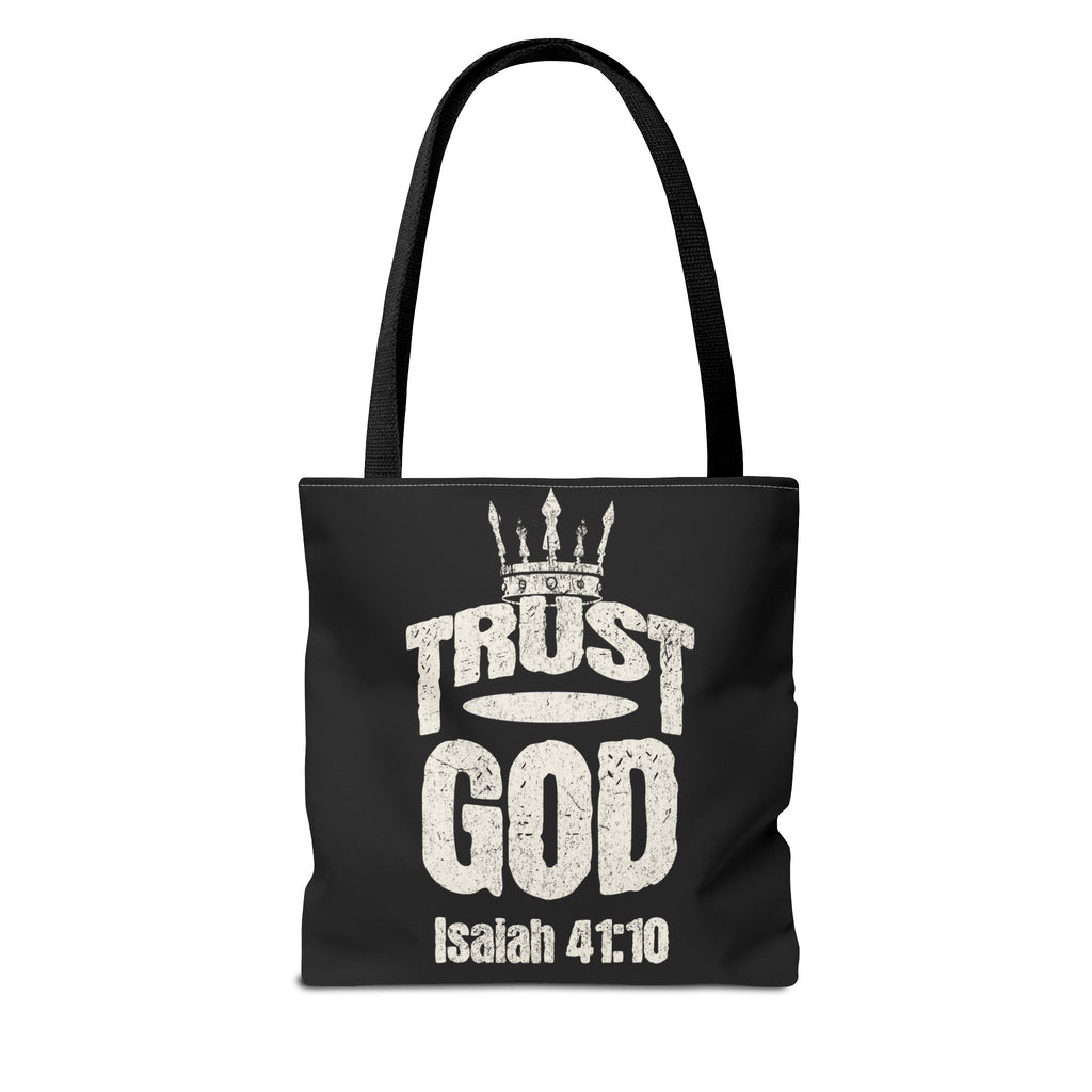 ✝️ Trust God – Isaiah 41:10 Christian Tote Bag