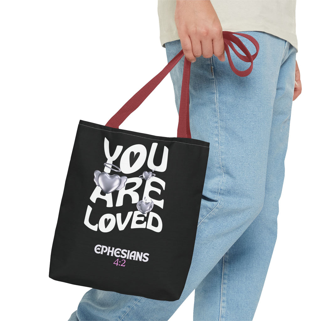 ⭐ "You Are Loved" Tote Bag – Ephesians 4:2