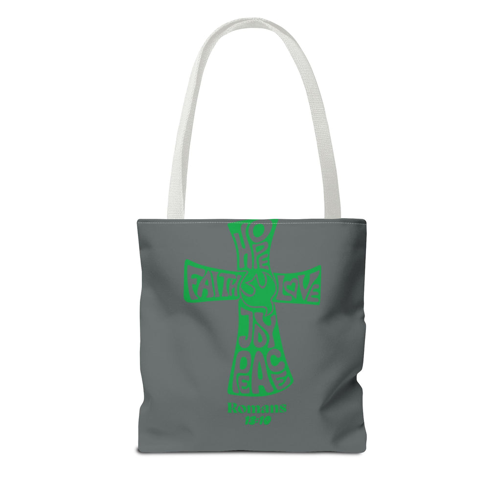 Faith-Inspired Tote Bag, Motivational Cross Design, Spiritual Gift, Everyday Use, Eco-Friendly Fashion, Religious Accessories