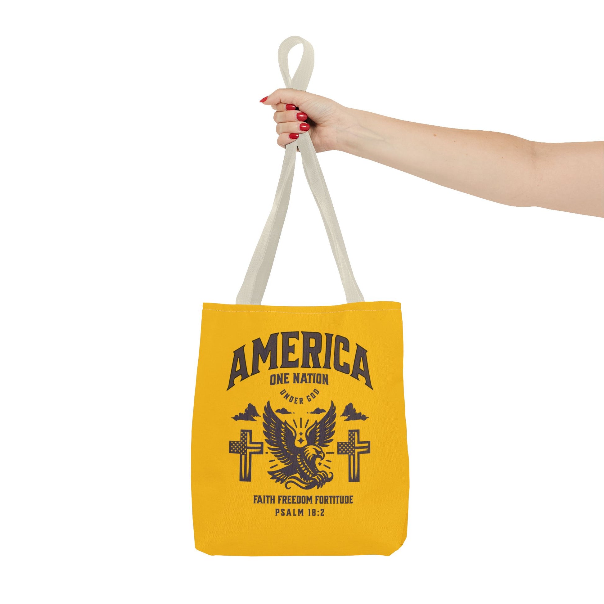 ⭐ America Faith Tote Bag – Bold Patriotic & Faith Statement