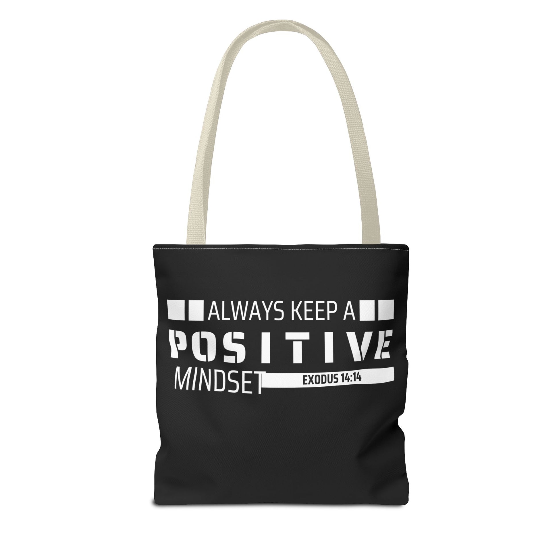 Always Keep A Positive Mindset Tote Bag, Inspirational Bag, Eco-Friendly Carryall, Motivational Gift, Affirmation Tote, Daily Reminder