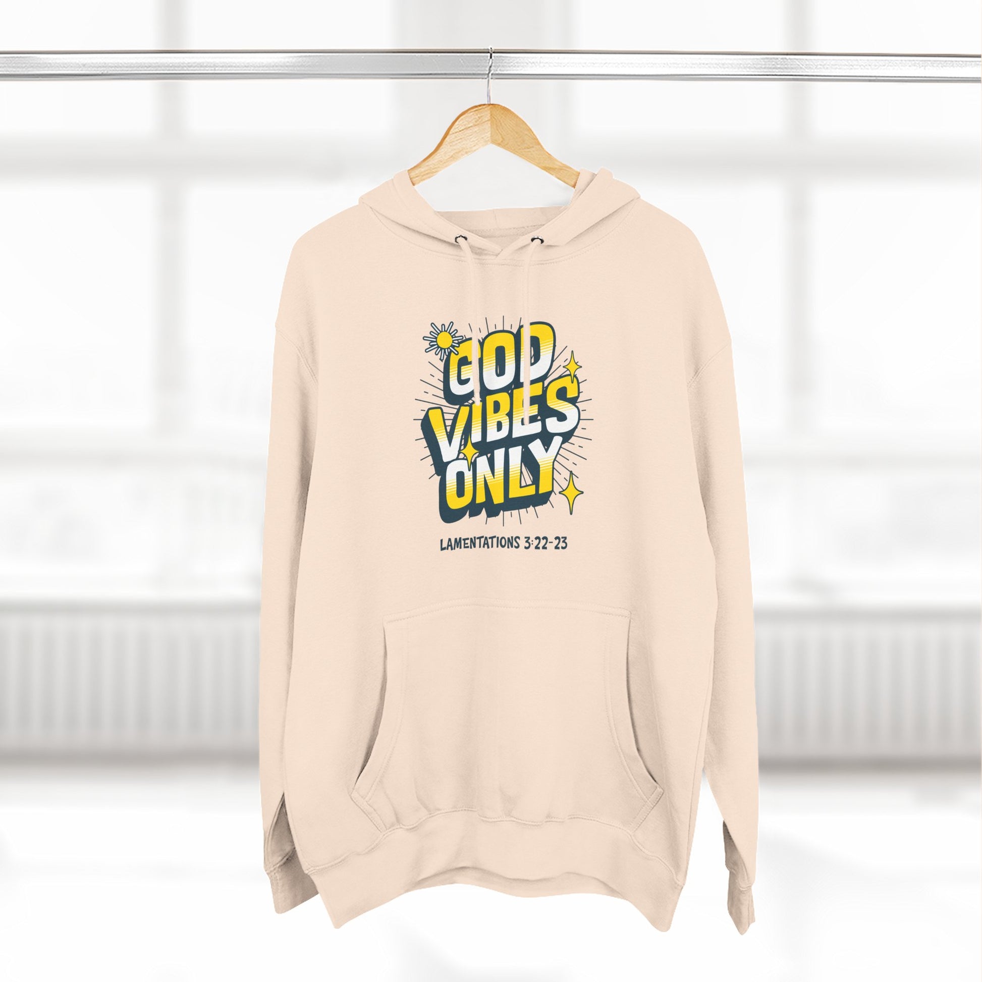 God Vibes Only Hoodie, Soft Fleece Sweatshirt, Inspirational Apparel, Unisex Hoodie Gift, Cozy Casual Wear