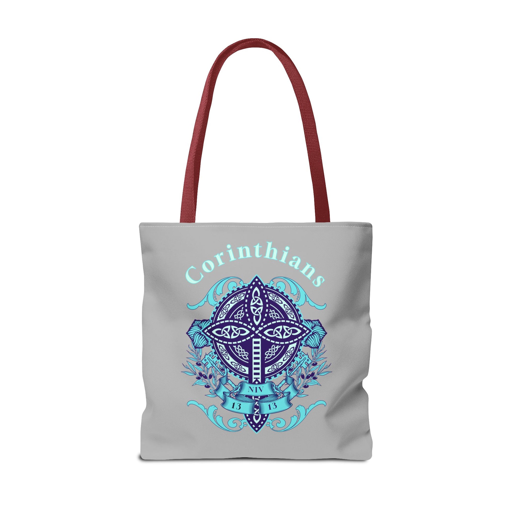 ⭐ Corinthians Cross Tote Bag – Celtic Faith-Inspired Carryall